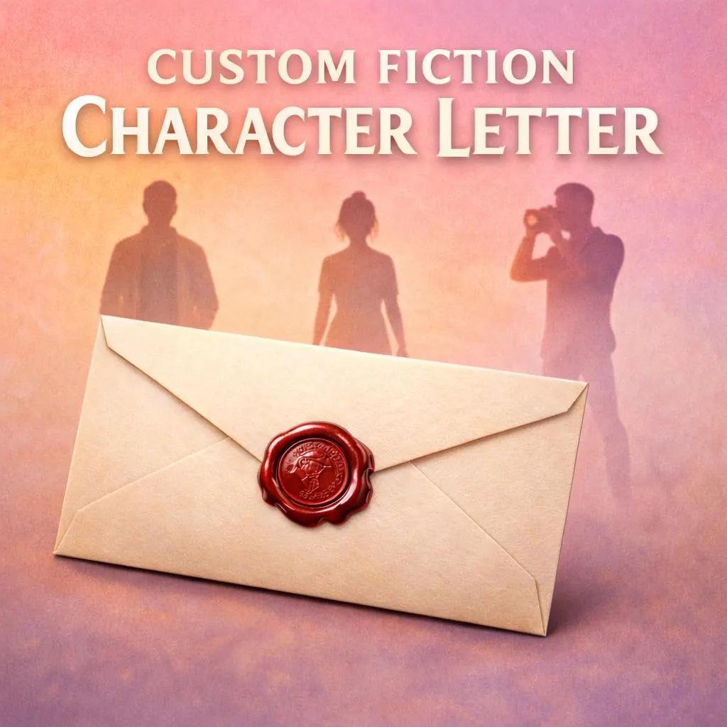 Custom Comfort Character Letter, Personalized Fictional Letter, Digital Download PDF