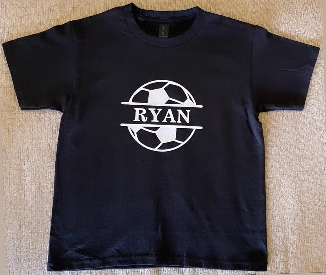 Personalized Soccer T-shirt: Custom Name, Boys Soccer Gift