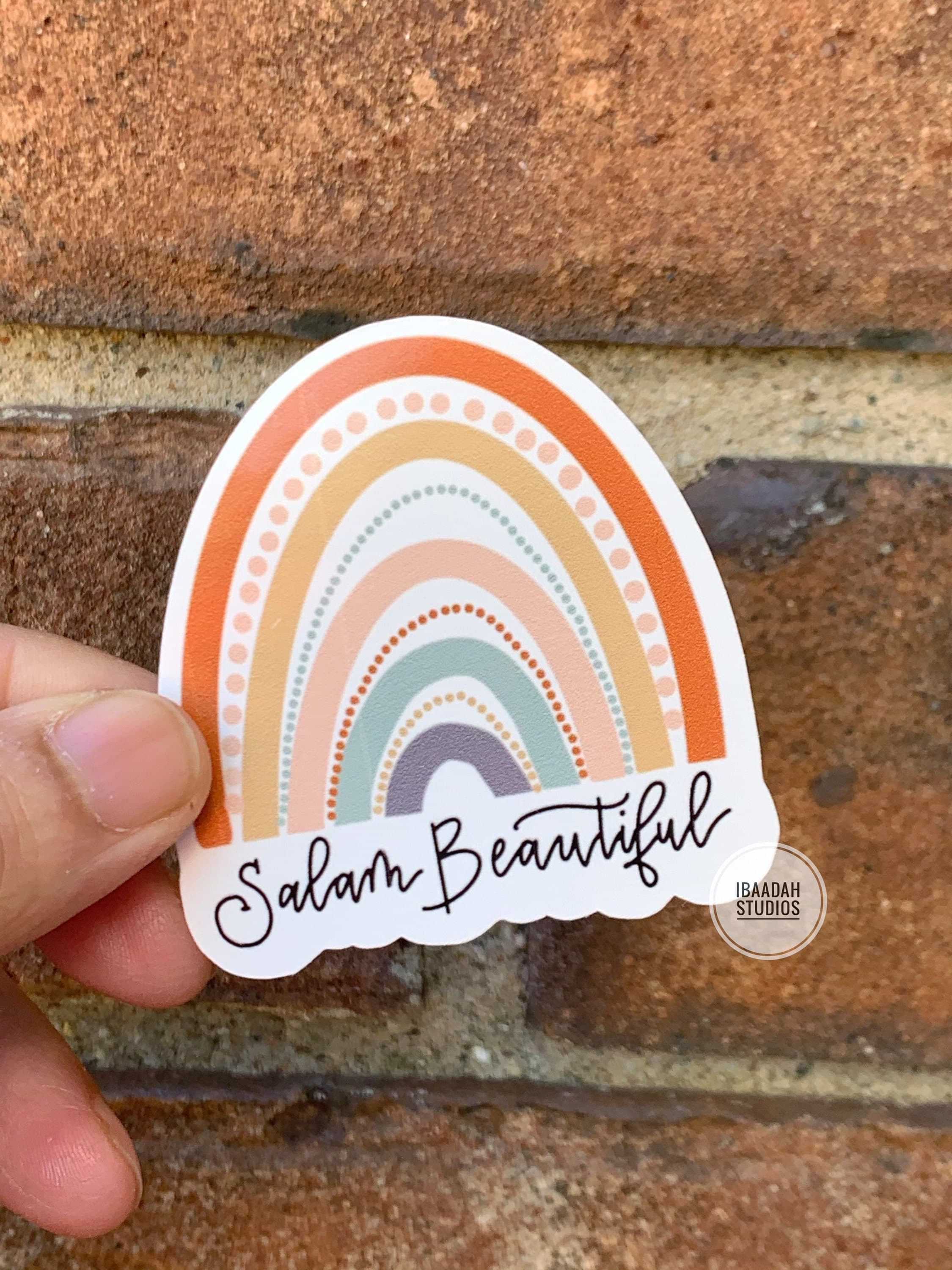 SALAAM BEAUTIFUL Sticker | Islamic Sticker for laptops, journals, water bottles, hydroflask, cars, Quranic Stickers, Decals, Muslim Reminder - image 4