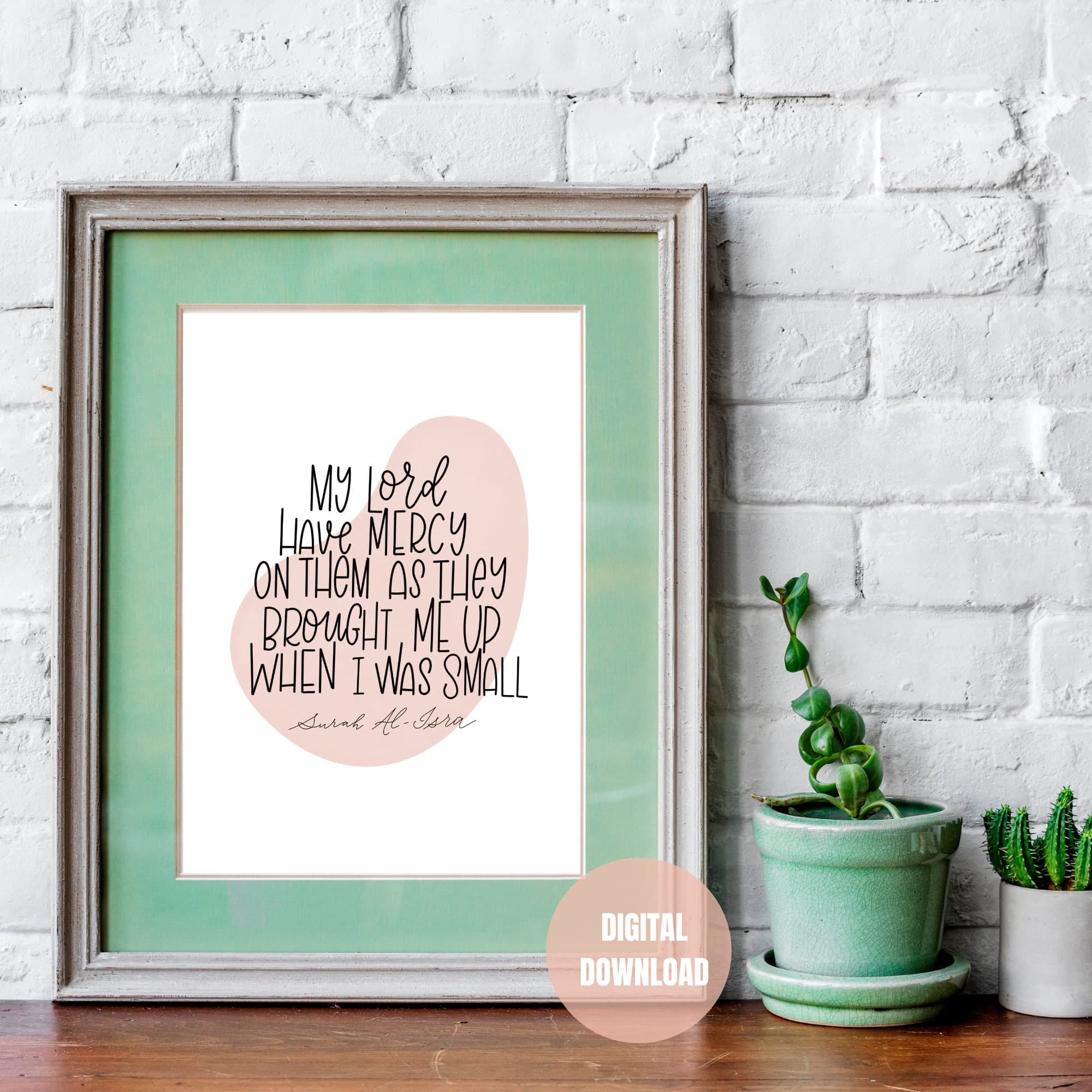Islamic Wall Art: Quran Verse Print, Muslim Home Decor (Digital Download) - image 3