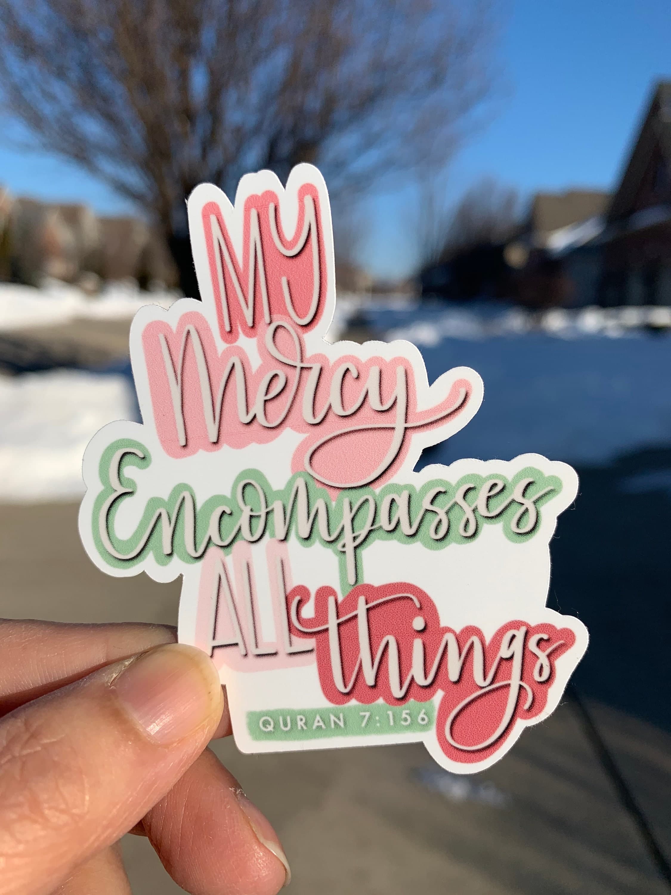 Islamic Sticker: My Mercy Encompasses Everything, Quranic Decal - image 4