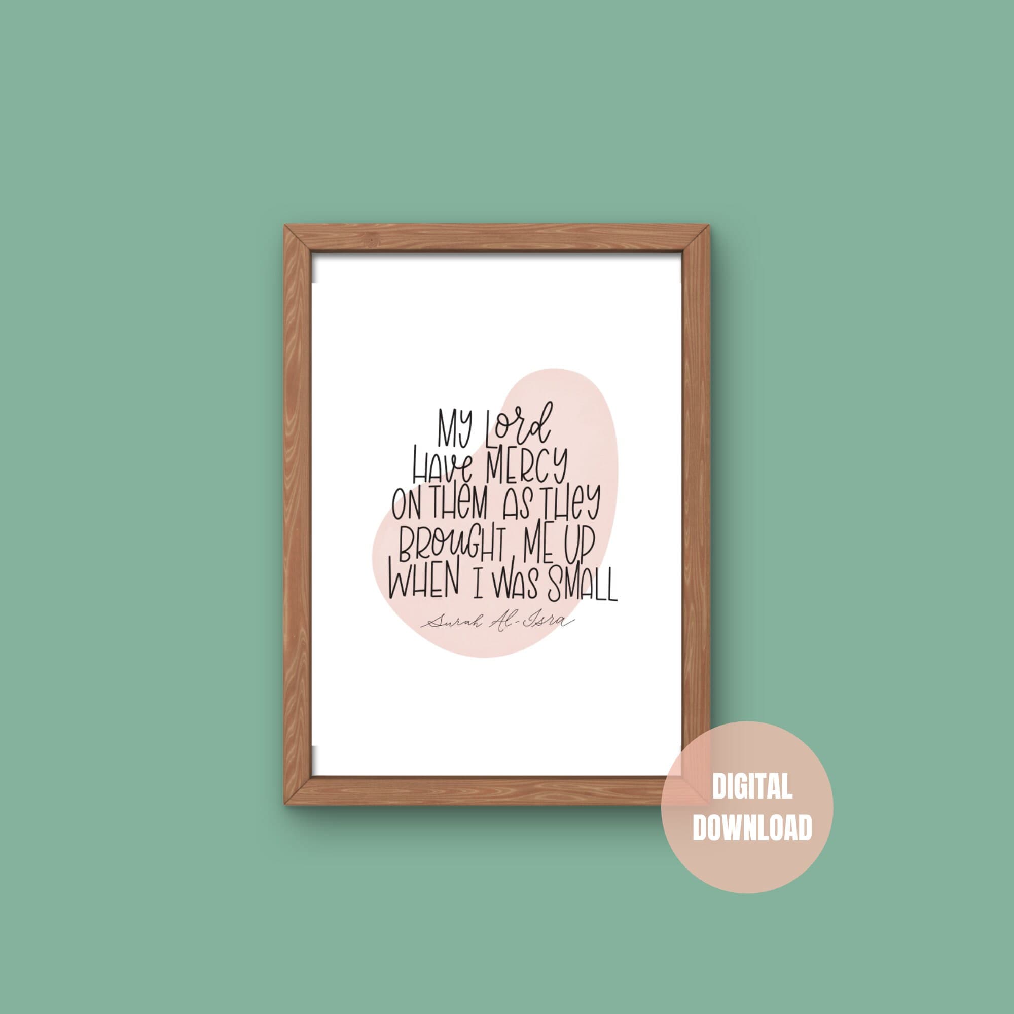 Islamic Wall Art: Quran Verse Print, Muslim Home Decor (Digital Download) - image 4