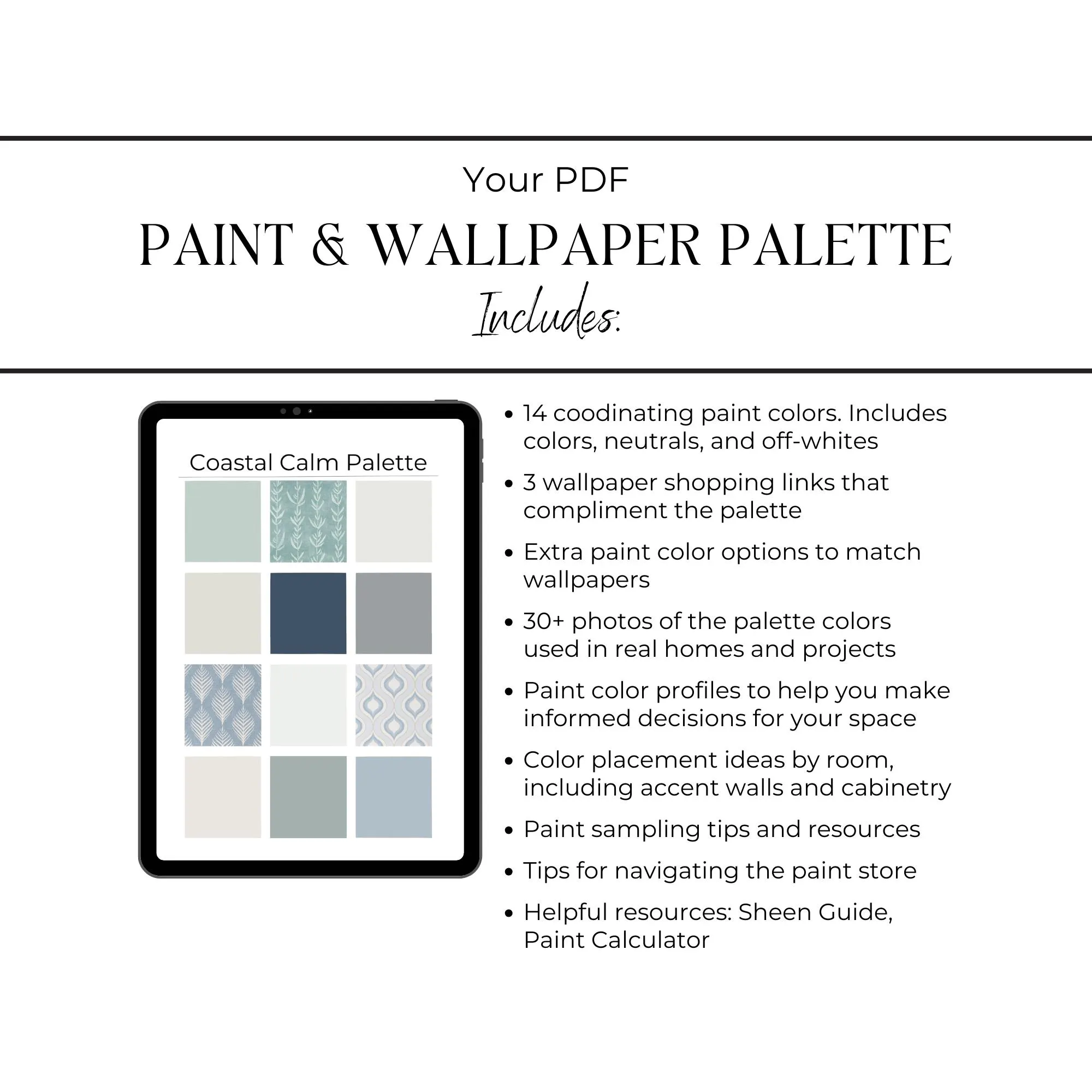 Coastal Paint Colors, Wallpaper Paint Combinations, Benjamin Moore Color Palette, Whole House Color Scheme Coastal Blue - image 4
