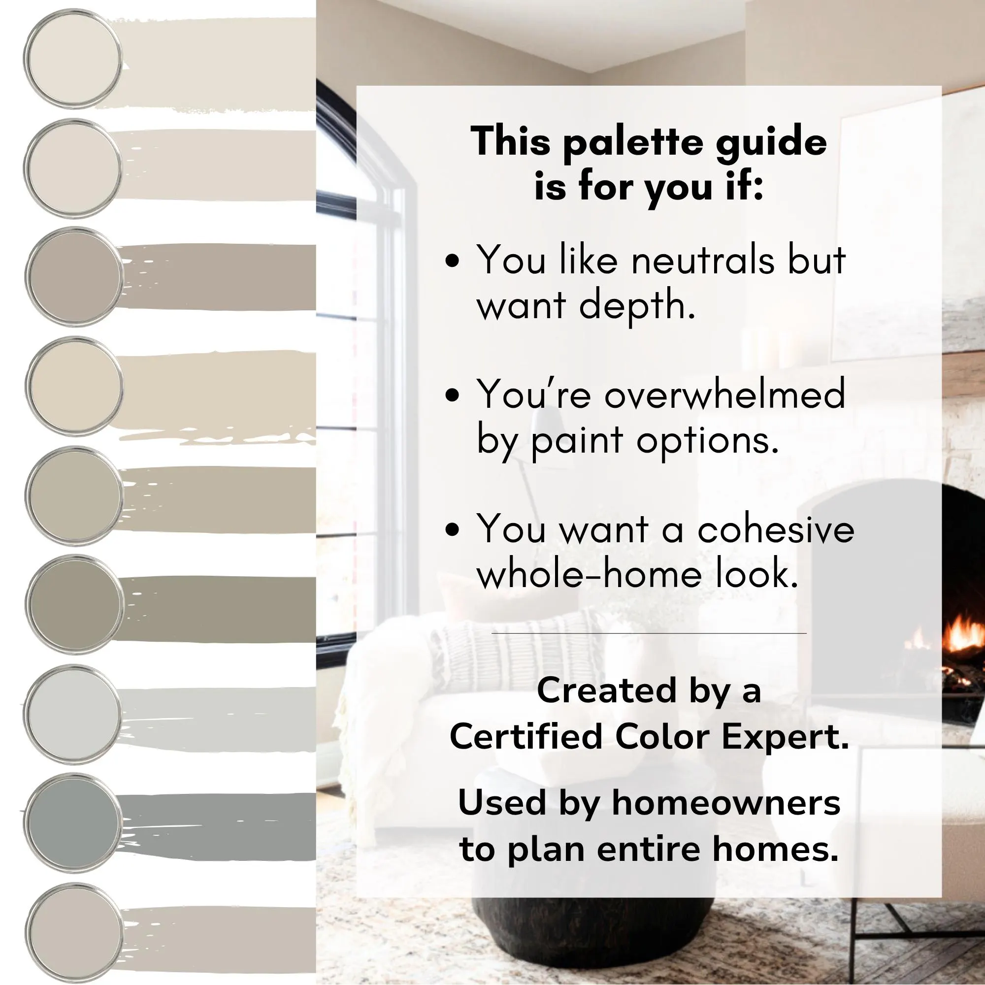 Sherwin Williams Greige Color Palette, Timeless Paint Colors, Warm Neutral Wall Colors, Interior Color Palette, Sherwin Williams Shoji White - image 3