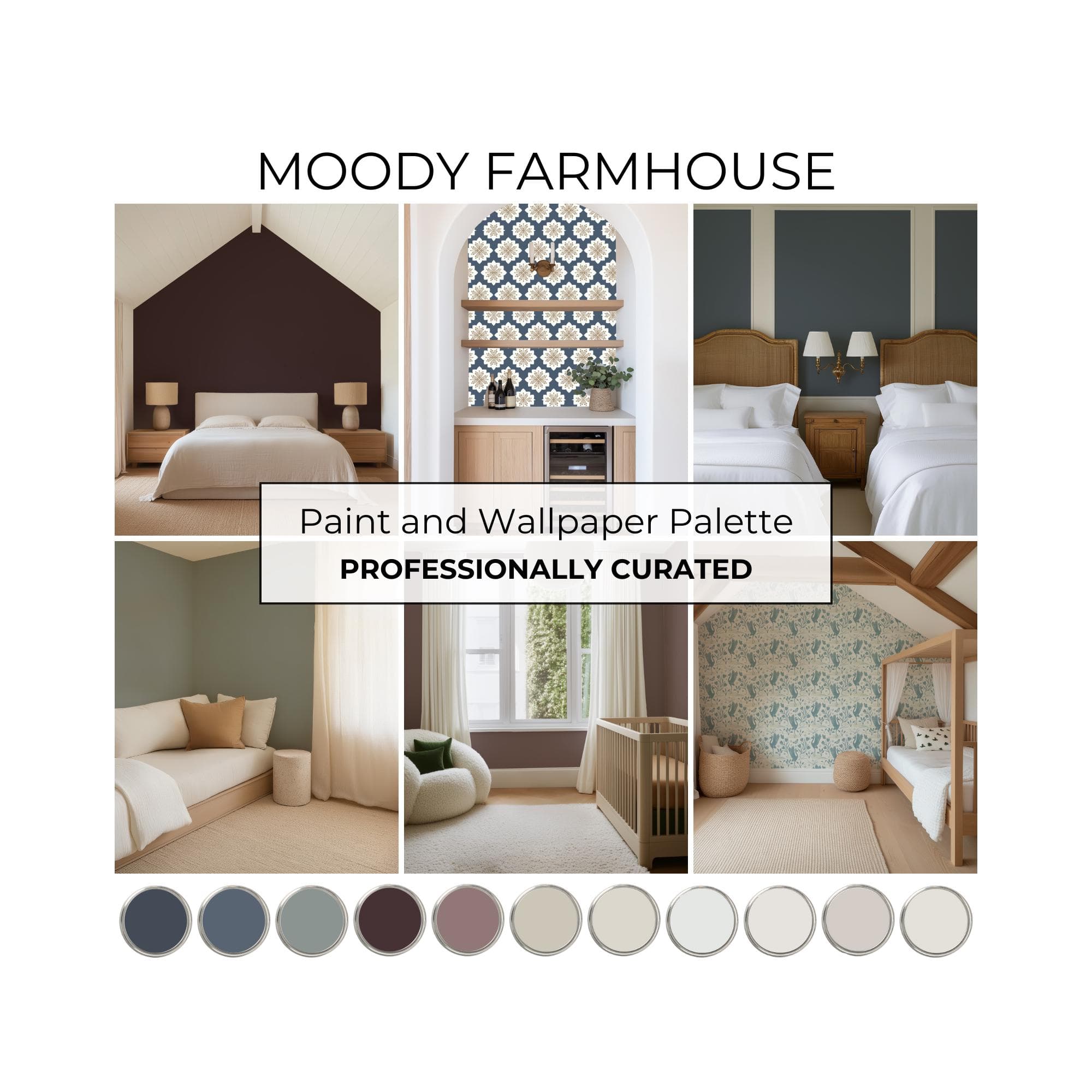 modern farmhouse color palette wallpaper