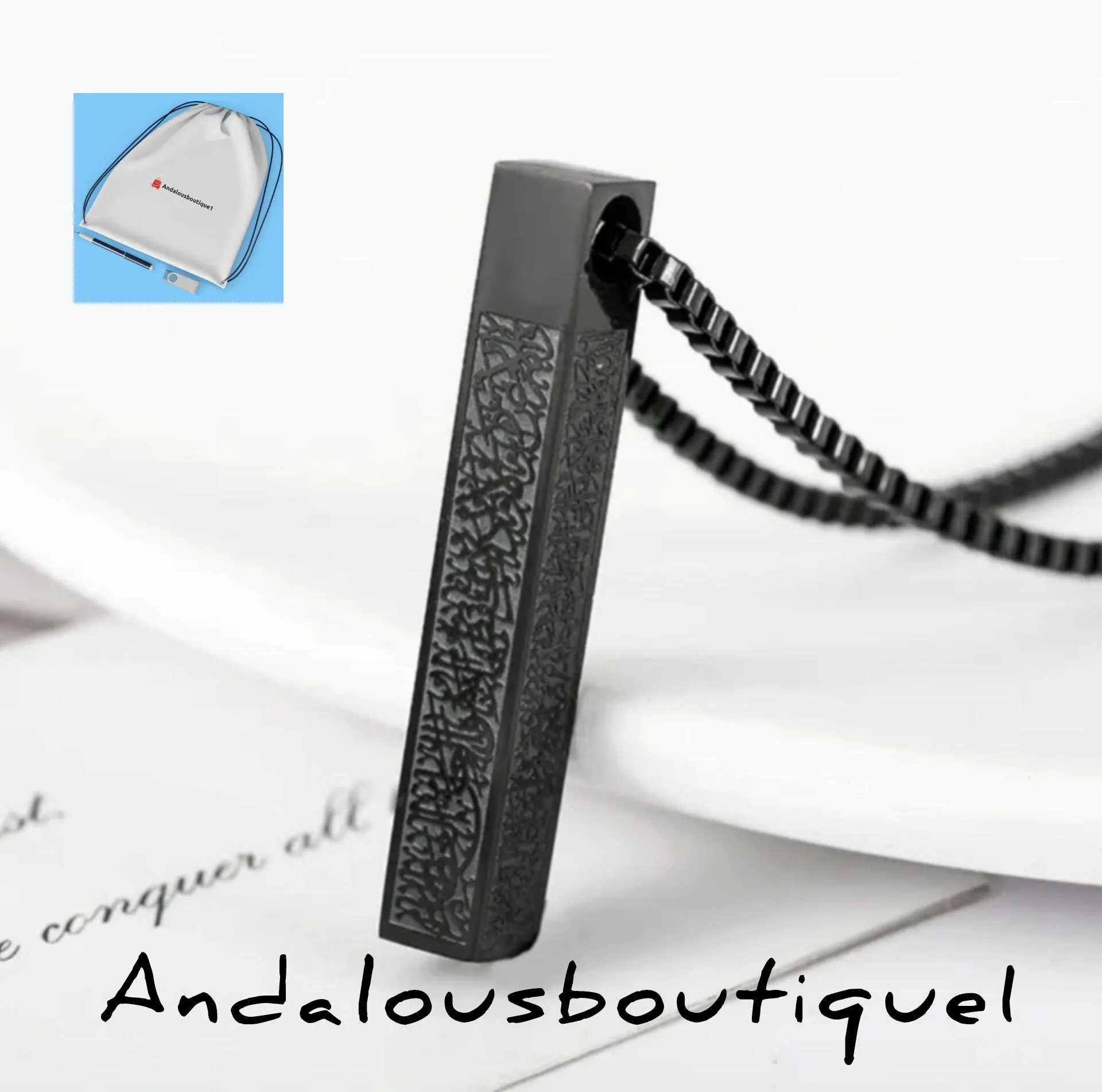 Ayatul Kursi Necklace: Gold Plated Islamic Pendant - image 5