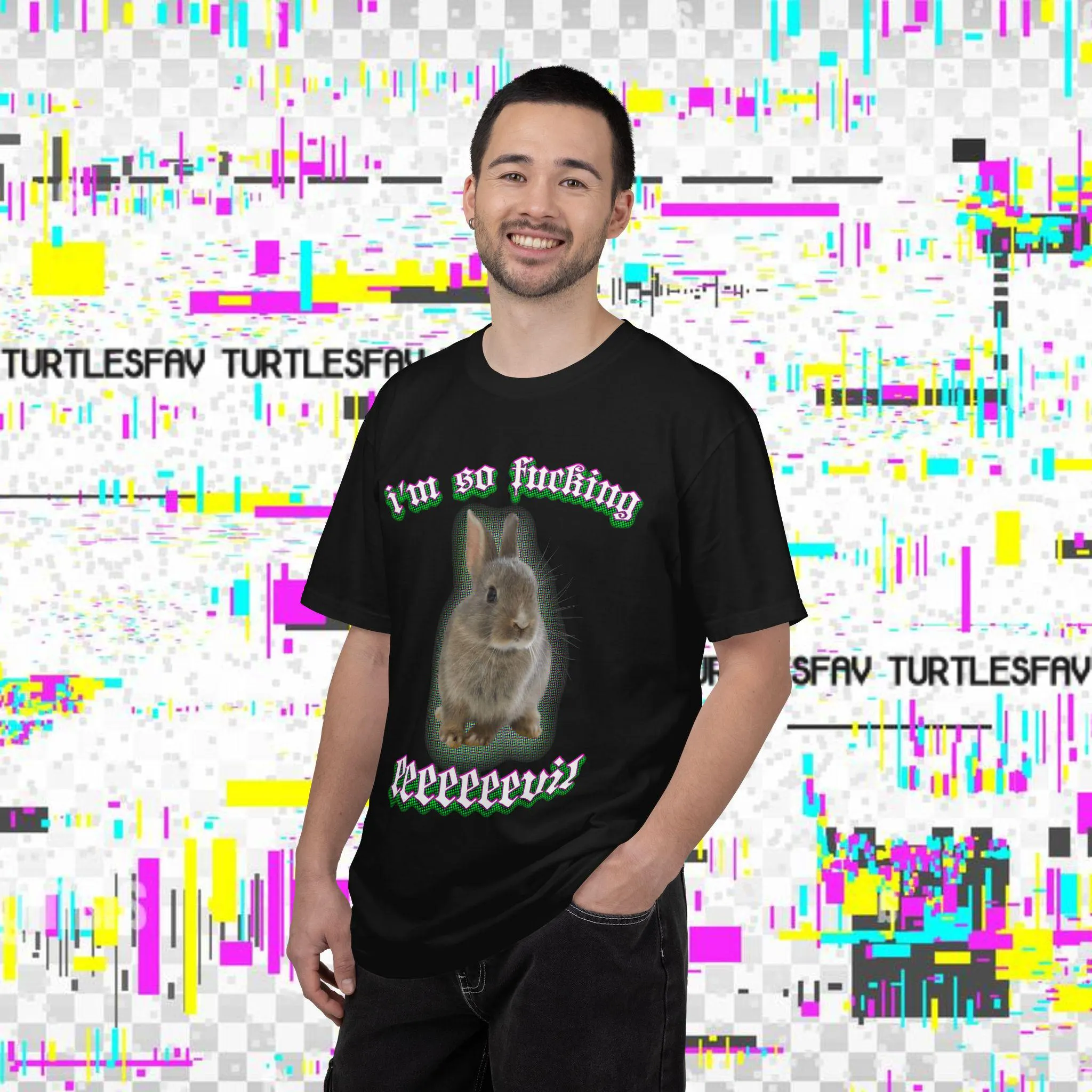 I'm So Fucking Eeeeeevil bunny T-shirt | Dark Cute Goth Graphic Tee - image 3