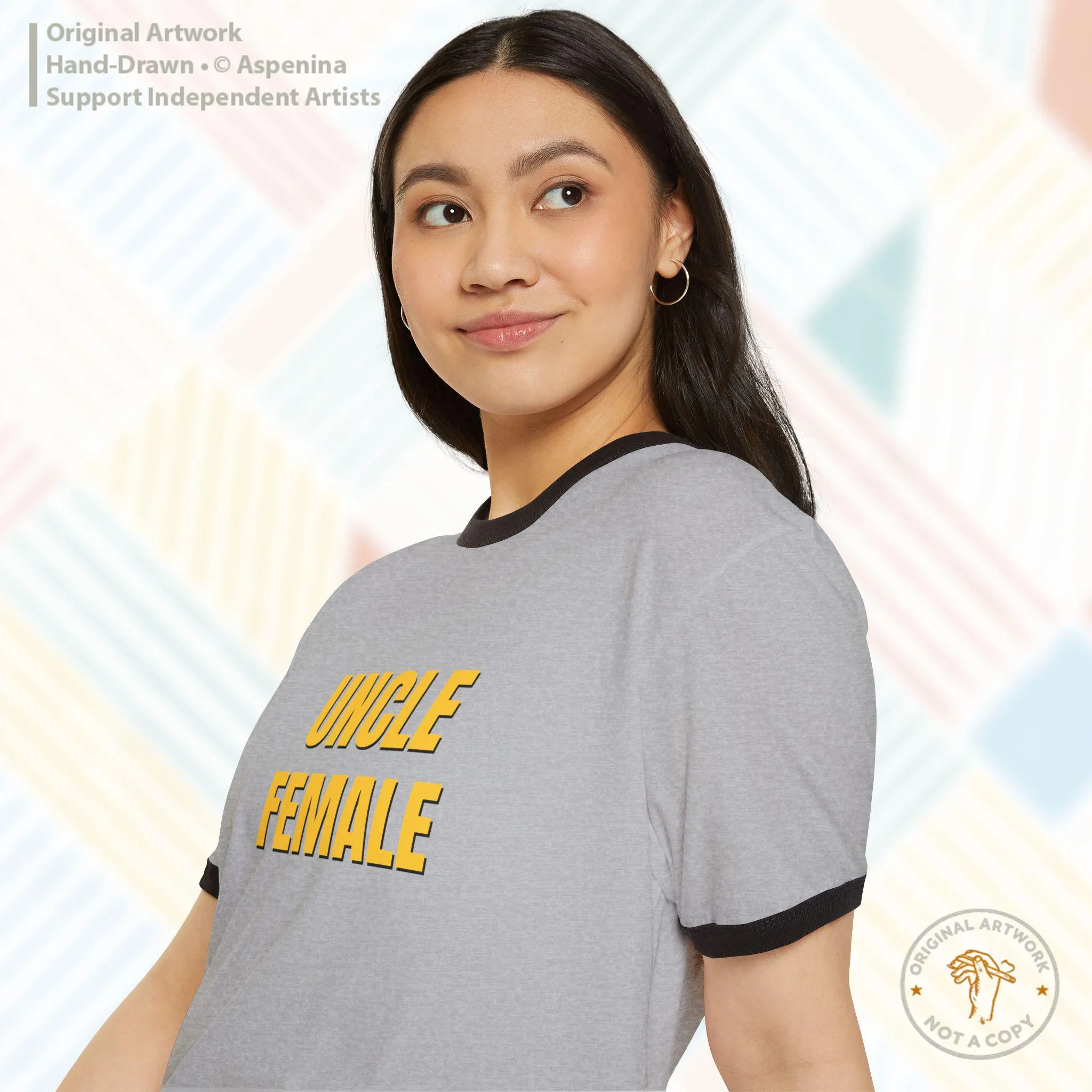 Uncle Female T-Shirt | Ringer Tee, Penny Tees - image 3
