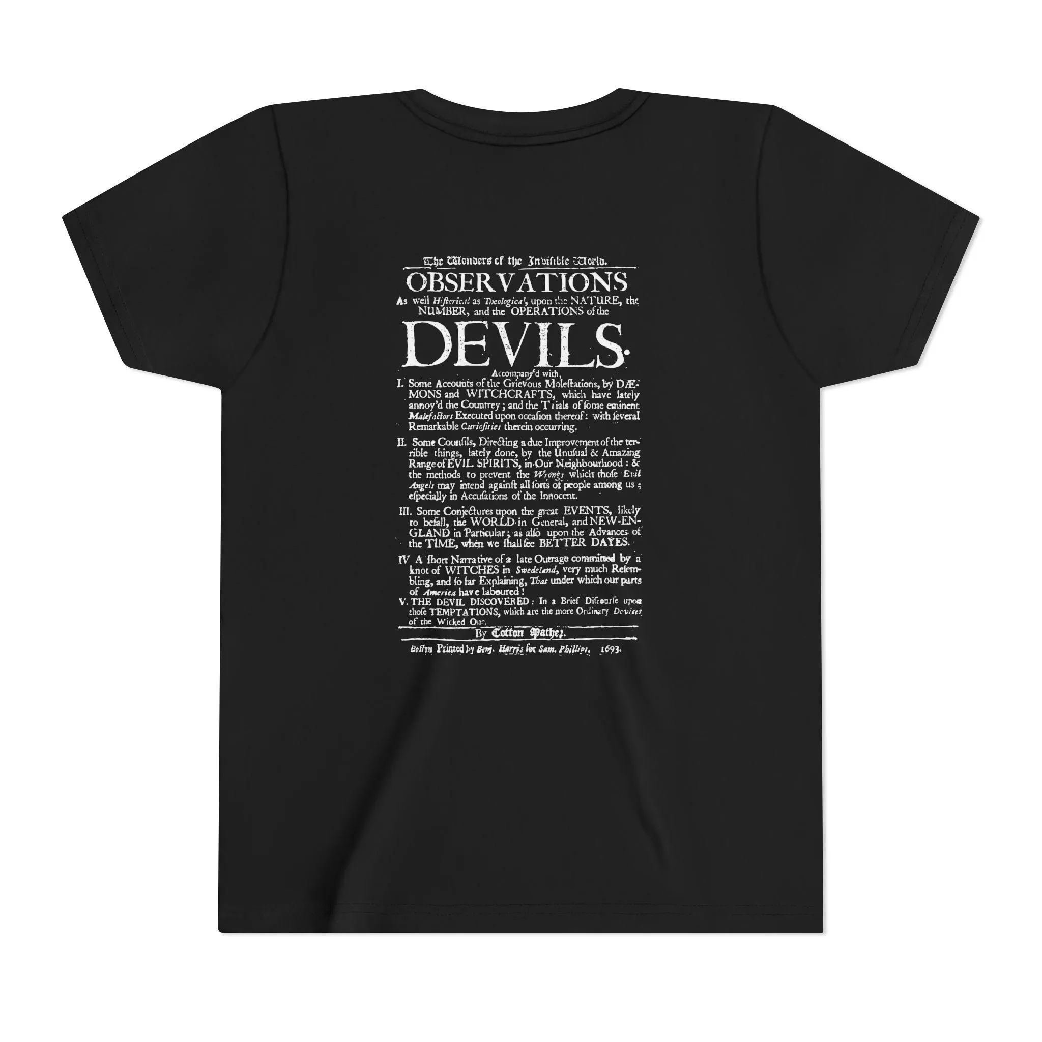 Kid / Youth Edgar Allan Poe Skull T-Shirt: Gothic Literature Apparel Wednesday - image 4