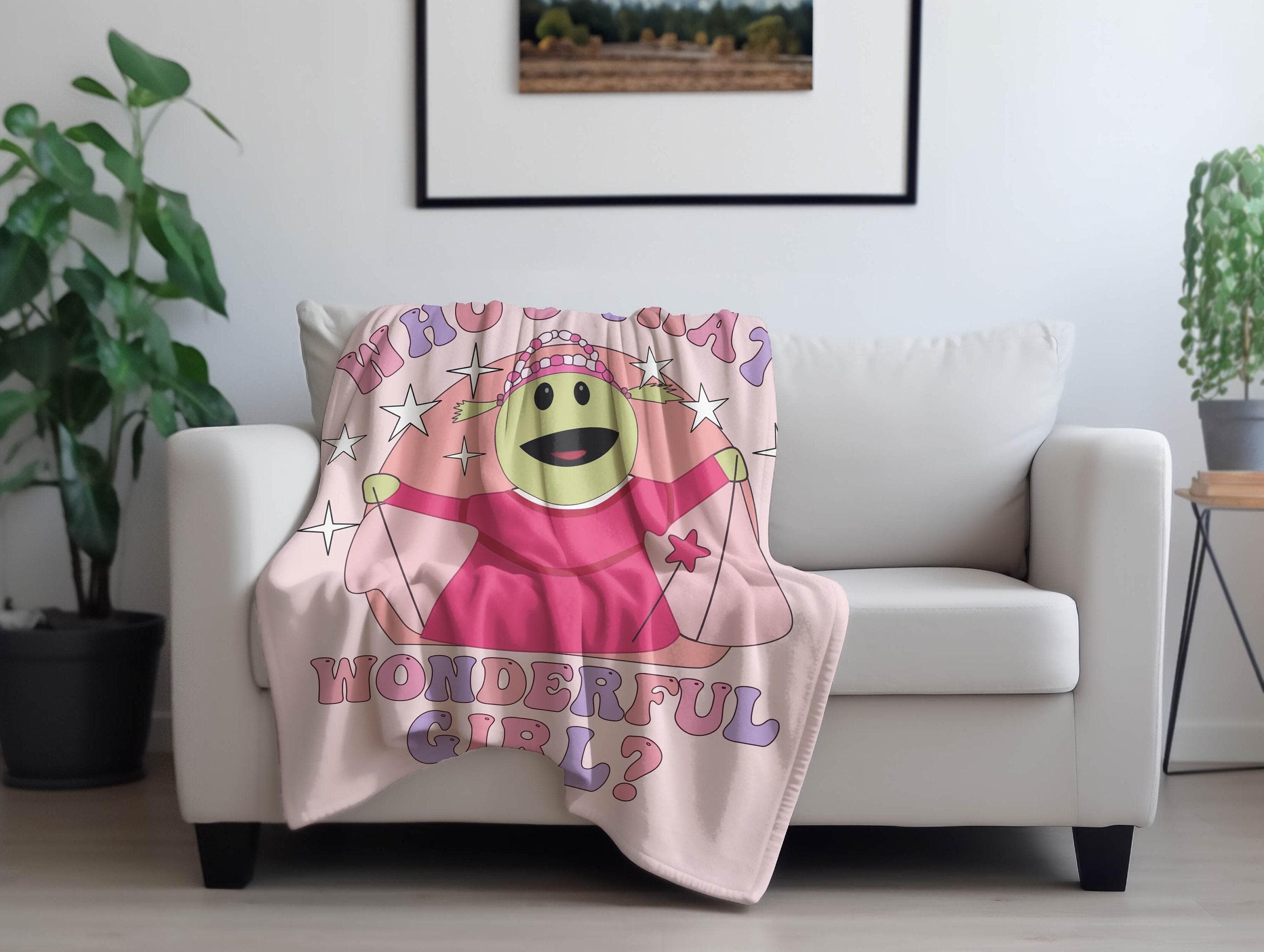 Nanalan Fleece Blanket, Velveteen Bed Throw