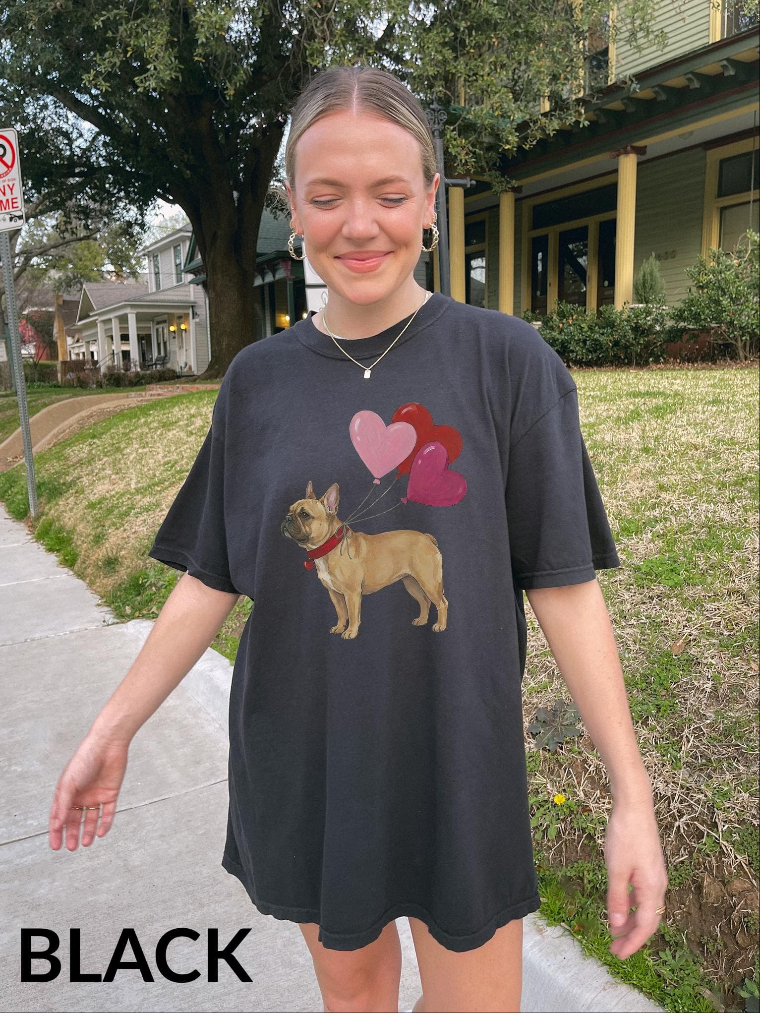 Custom French Bulldog Valentines Sweatshirt, Dog Lover Crewneck, Valentine Frenchie Sweater, Comfort Colors Shirt, Dog Mom gift - image 3