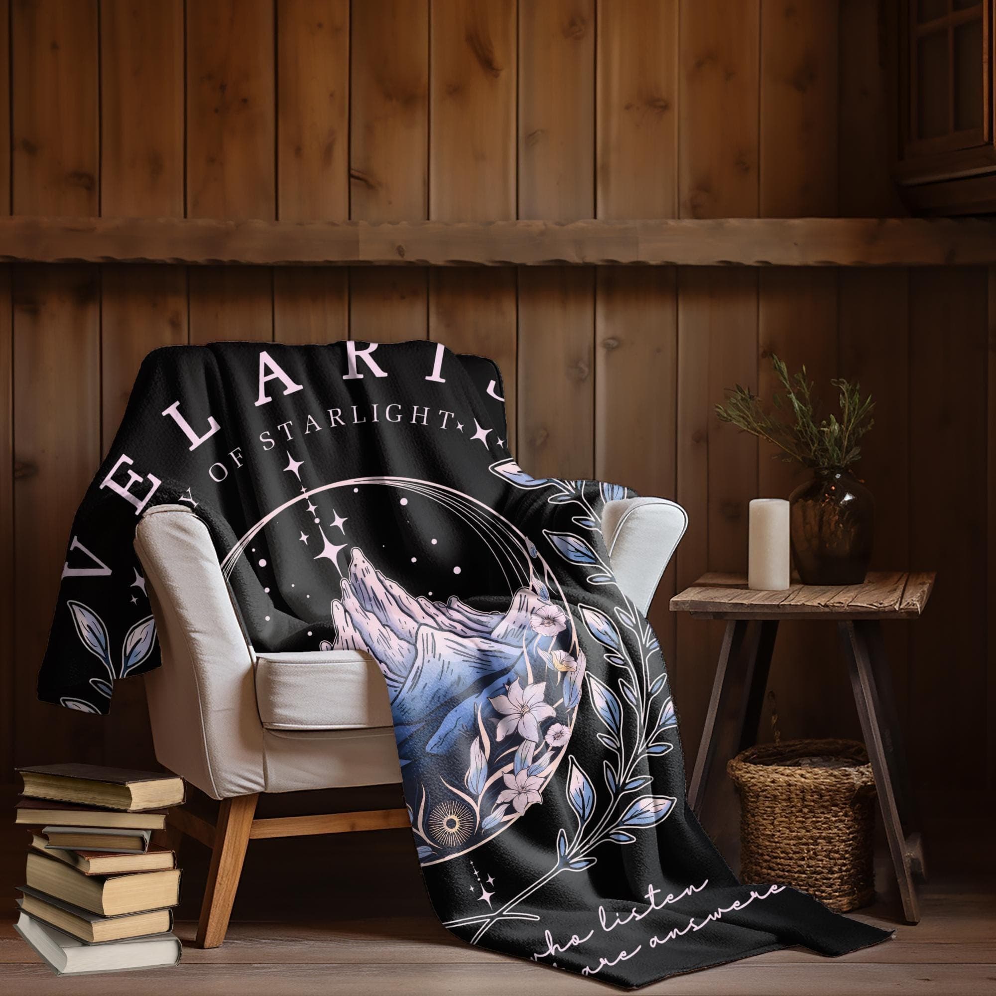 Romantasy Book Quote Blanket: Fae World, Night Court Merch, Black Friday Gift - image 3