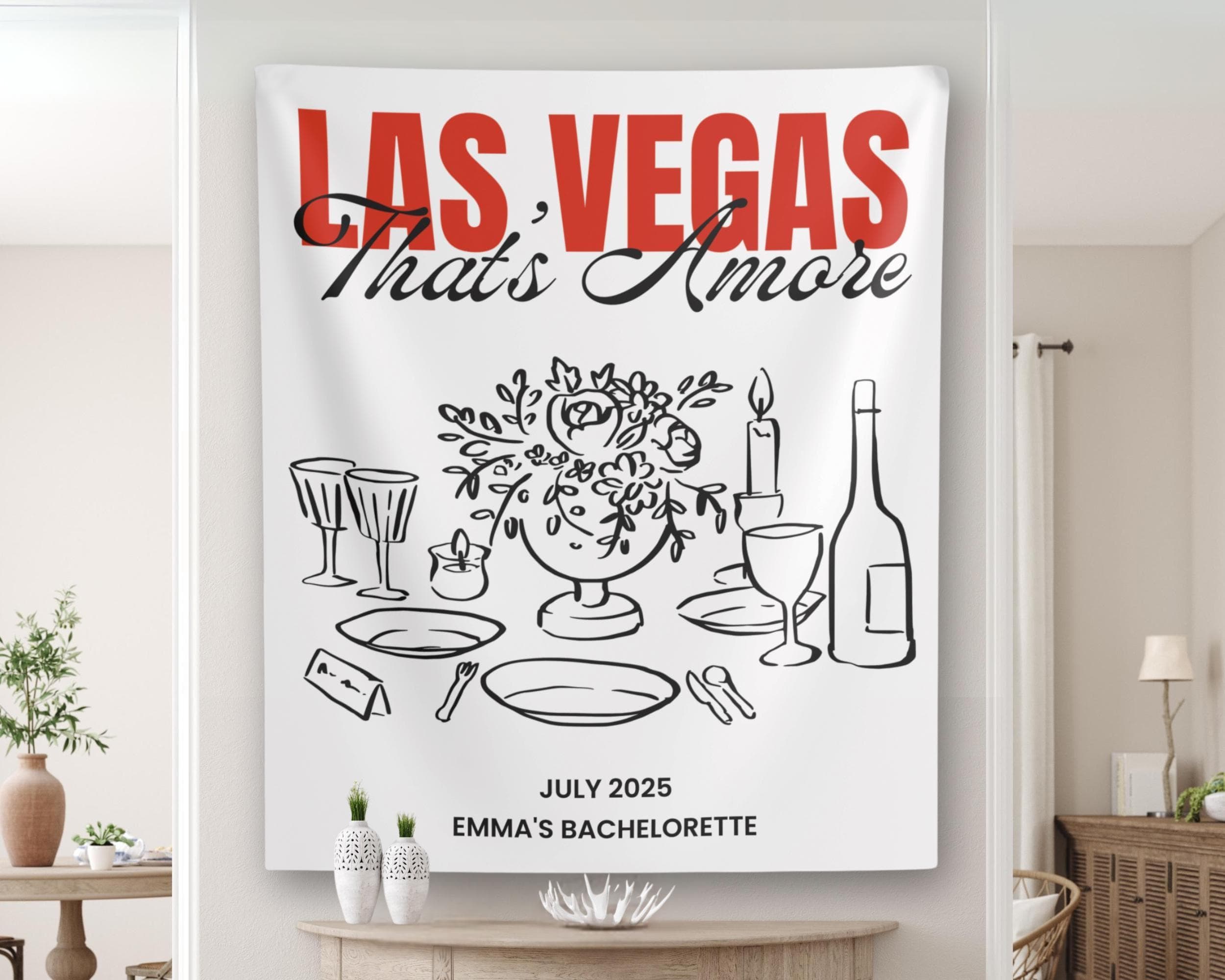 Personalized Thats Amore Banner: Italian Bridal Shower Decor - image 3