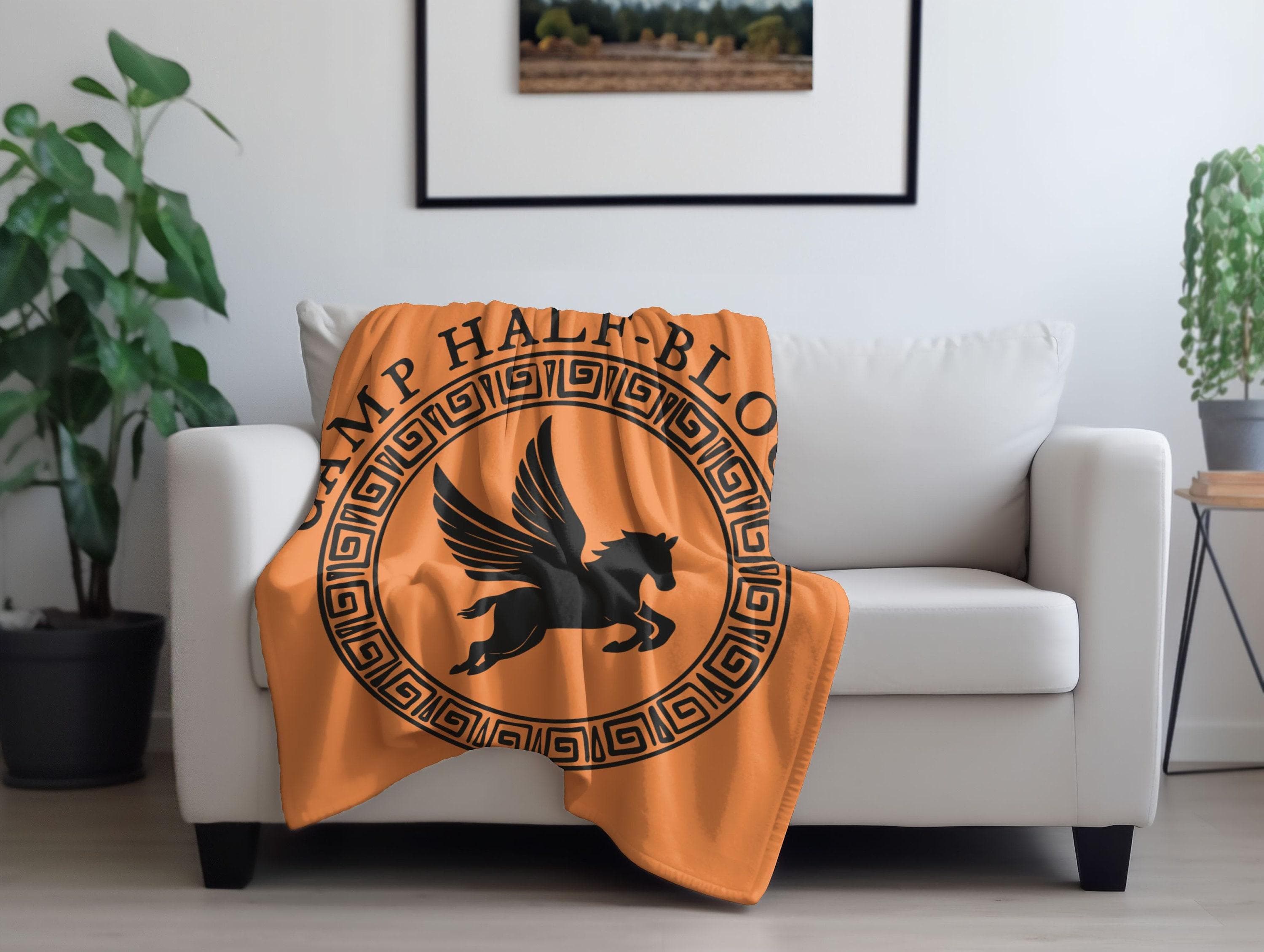 Camp Half-Blood Plush Velveteen Blanket: Olympian Book Gift