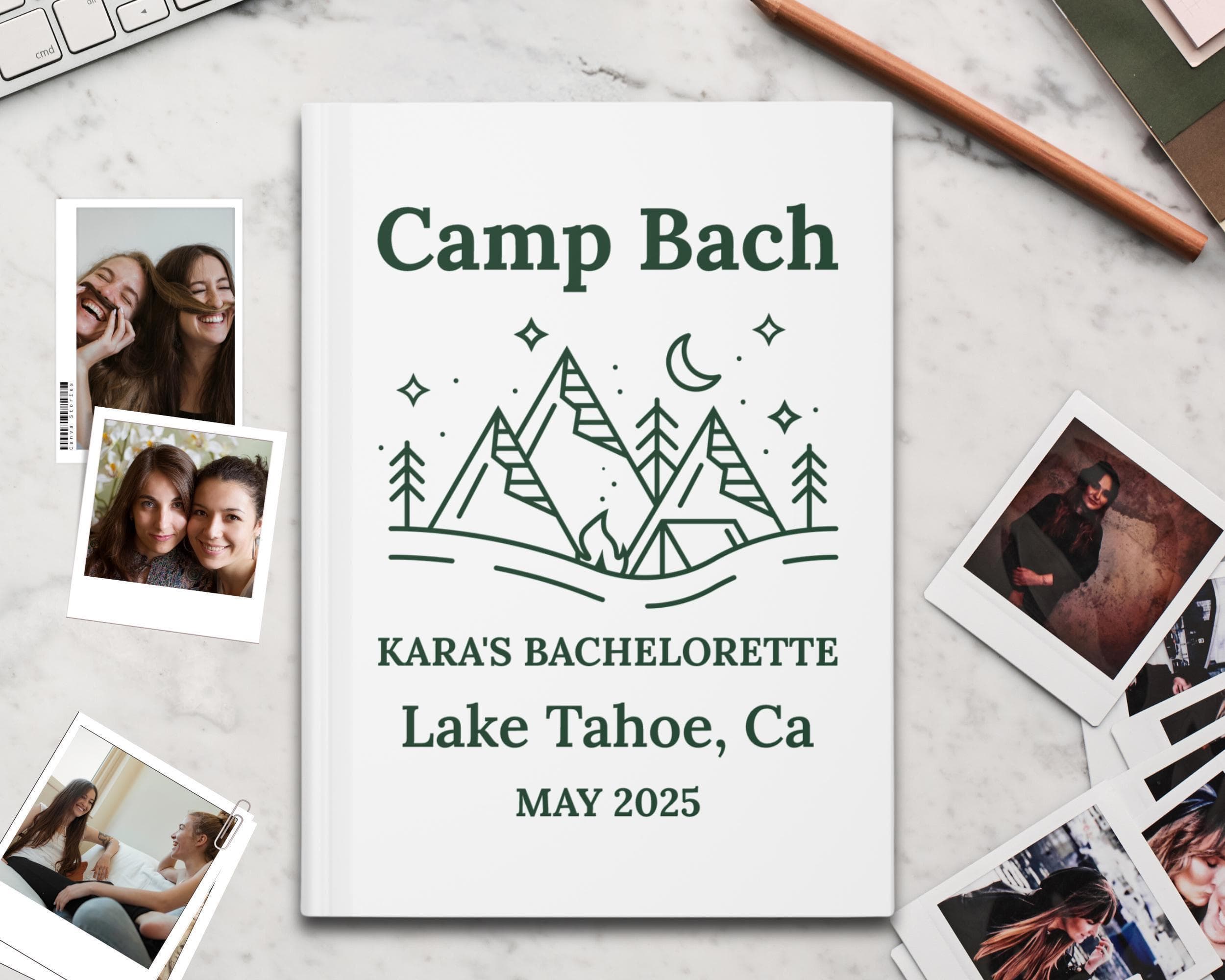 Wild in the Woods Guest Book: Rustic Bachelorette Polaroid Album - image 3