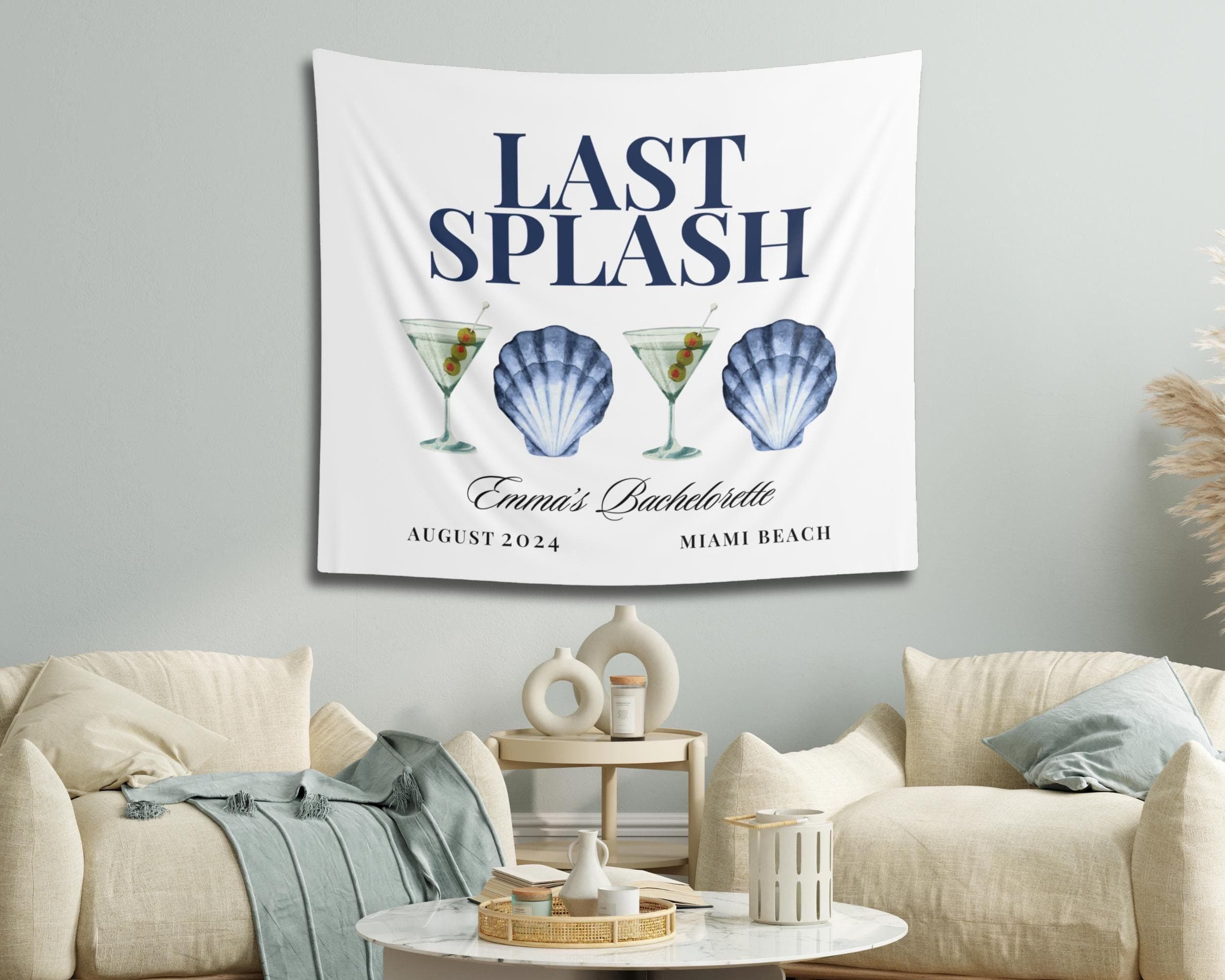 Last Splash Bachelorette Banner: Custom Coastal Party Backdrop - image 3
