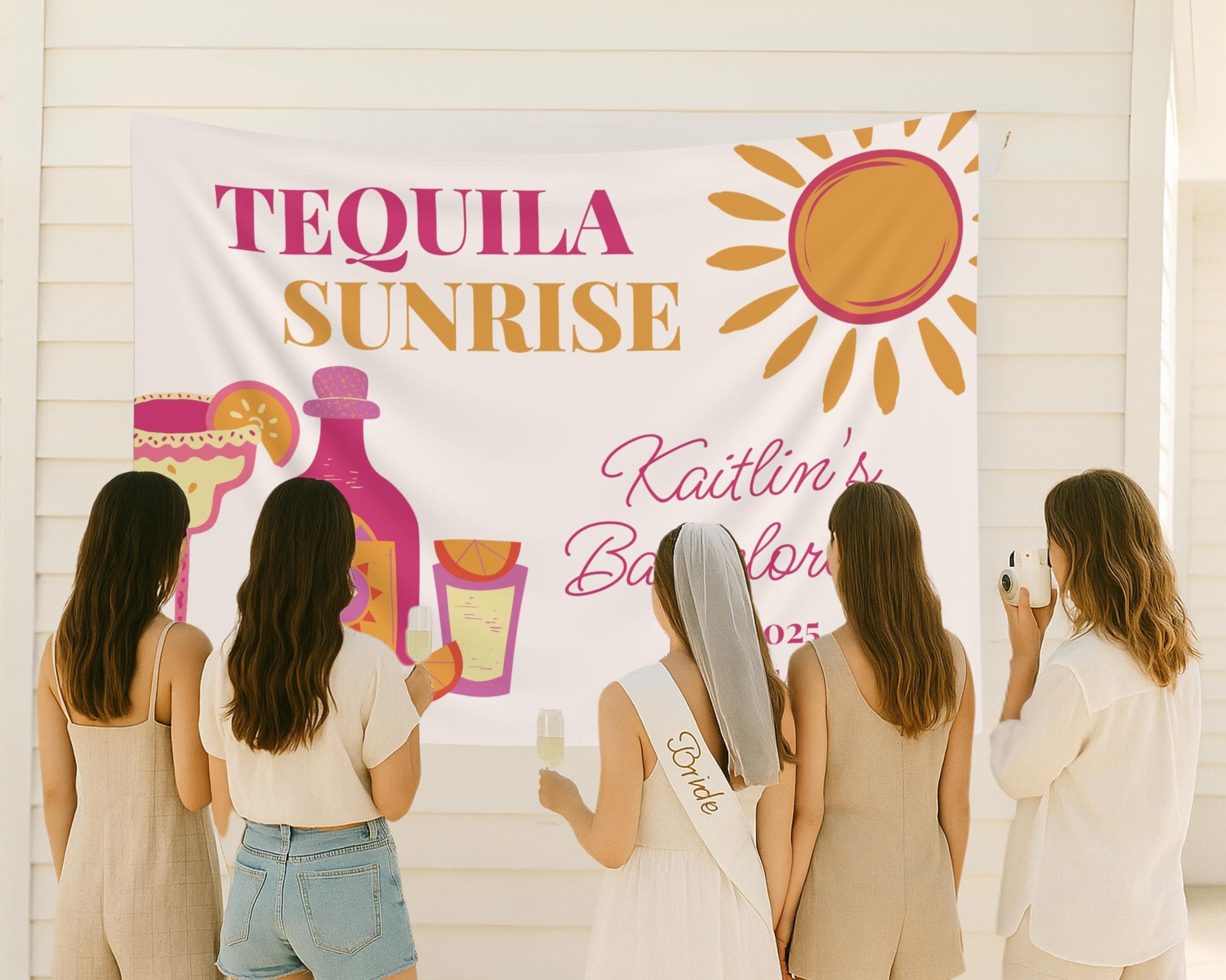 Tequila Sunrise Bachelorette Banner: Last Fiesta Decor - image 4