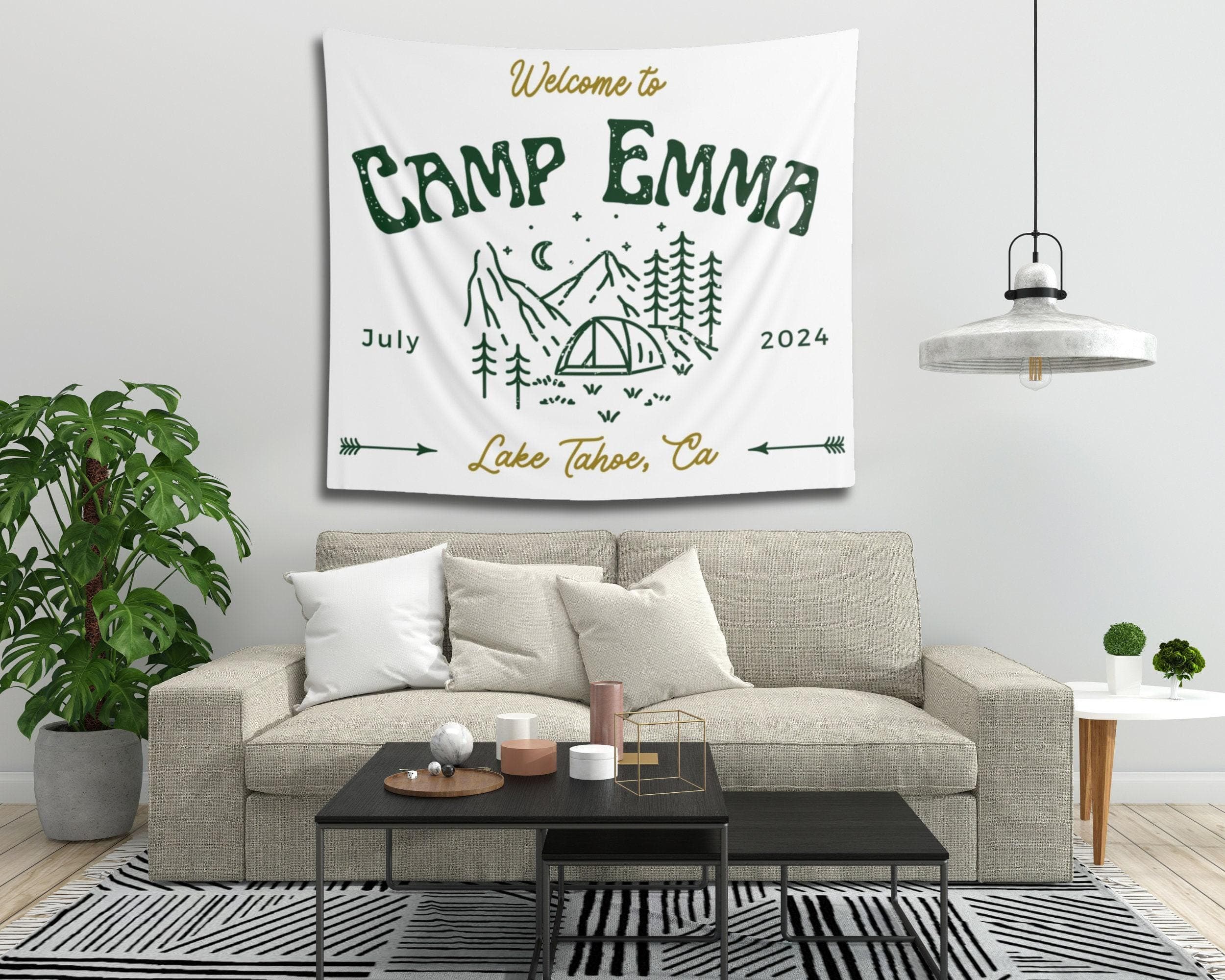 Personalized Camp Bachelorette Tapestry: Custom Party Backdrop - image 3