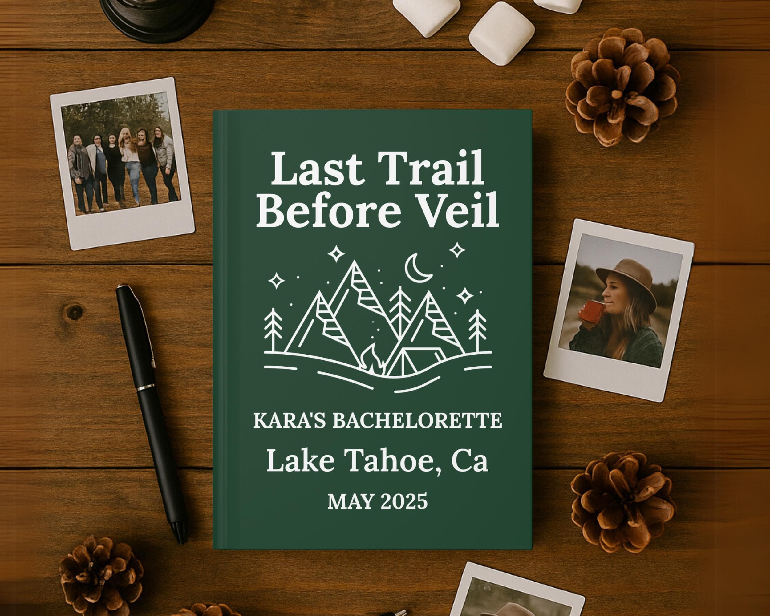 Wild in the Woods Guest Book: Rustic Bachelorette Polaroid Album - image 4