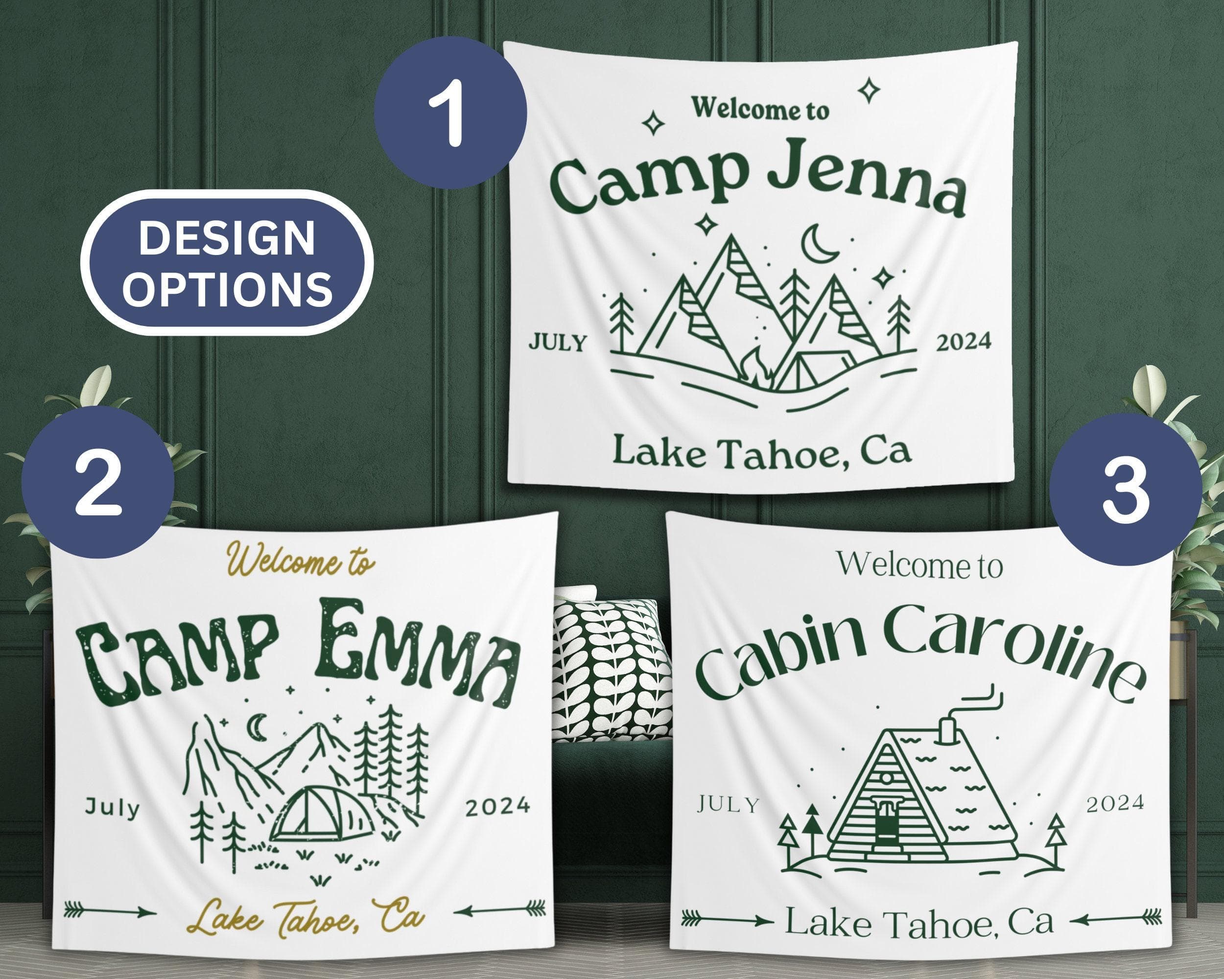 Personalized Camp Bachelorette Tapestry: Custom Party Backdrop - image 5