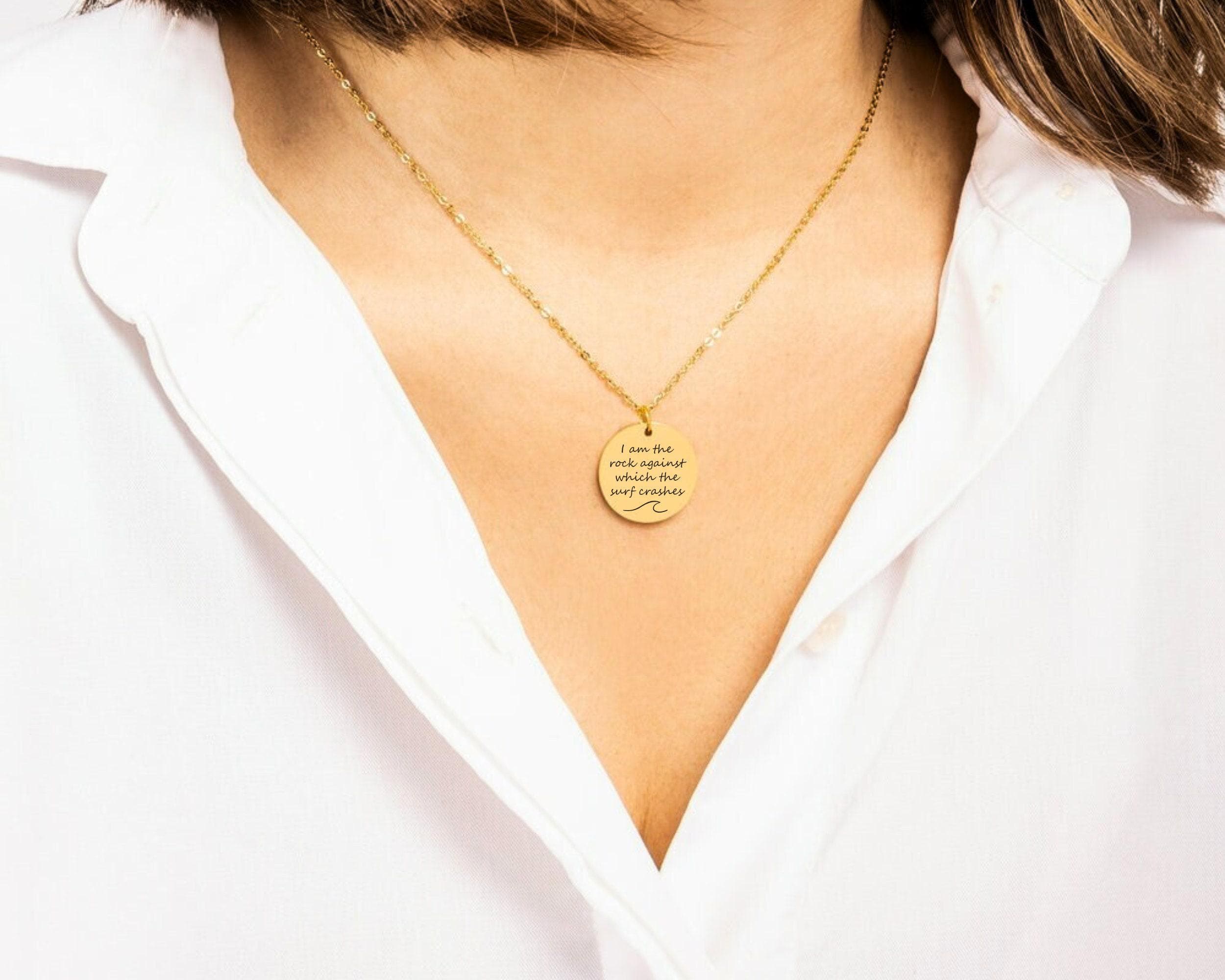 Valkyrie Warrior Necklace: "I am the rock" Bookish Gift - image 5