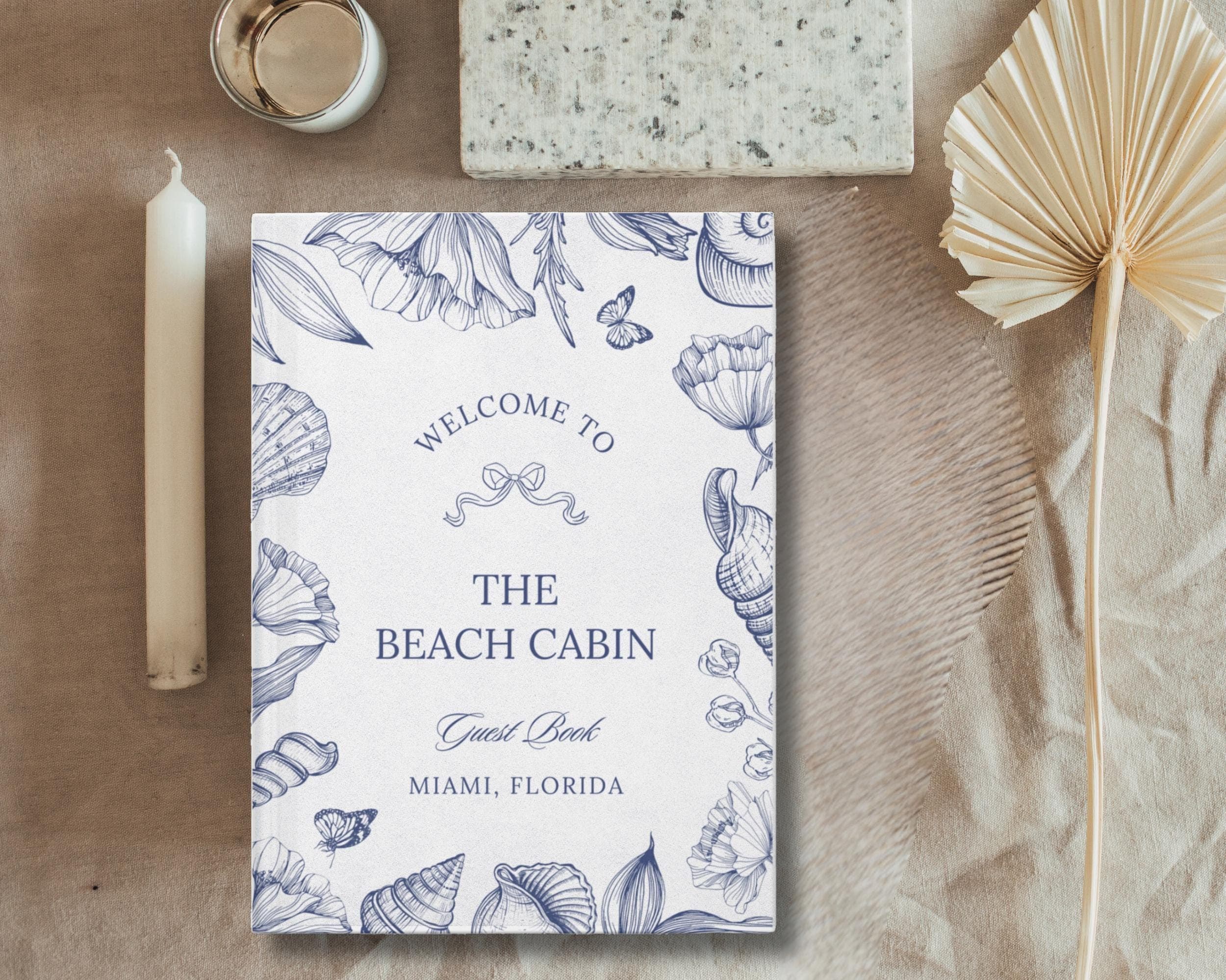 Coastal Airbnb Guest Book: Personalized Beach Theme Memory Journal - image 5