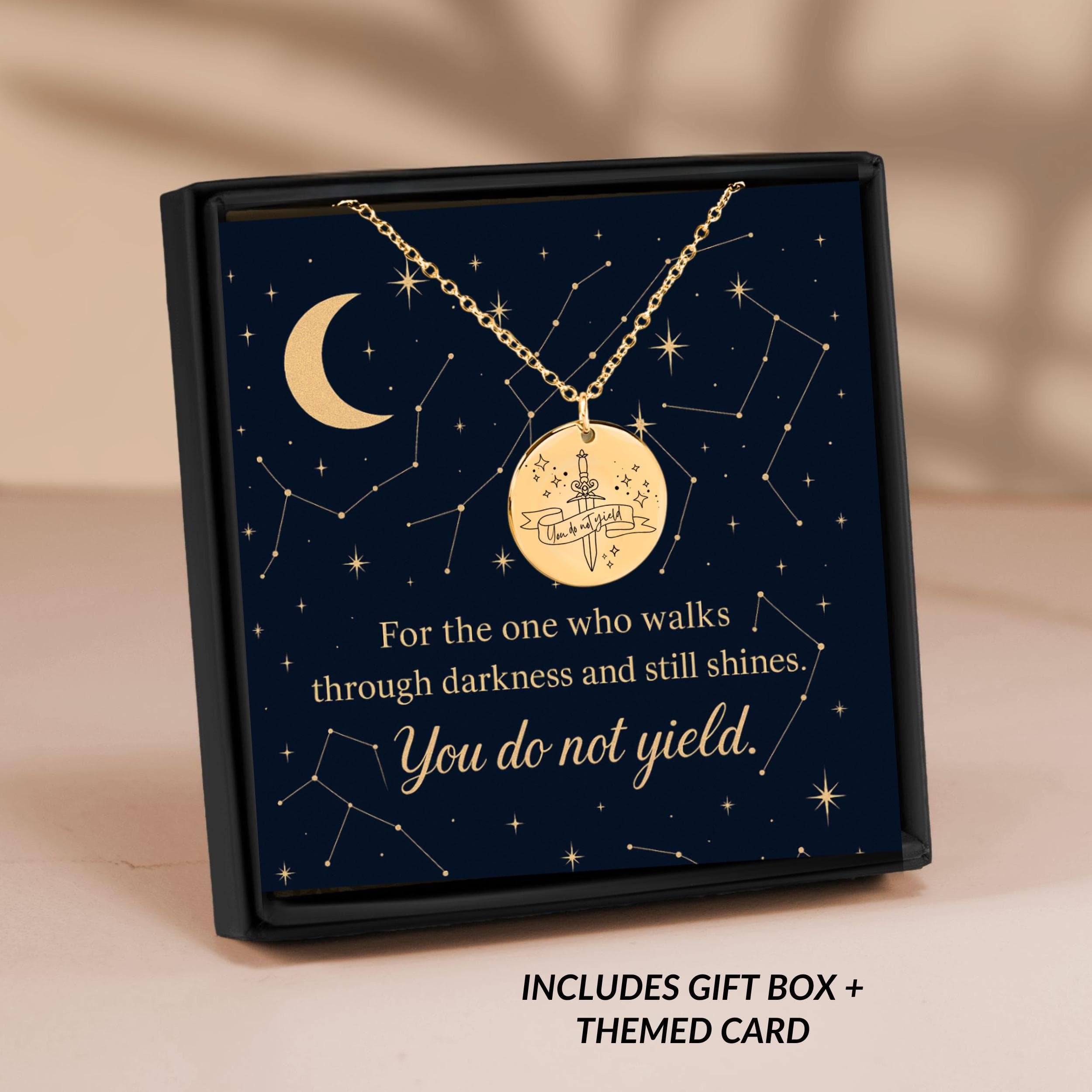 You Do Not Yield Necklace: Romantasy Book Lover Gift - image 4