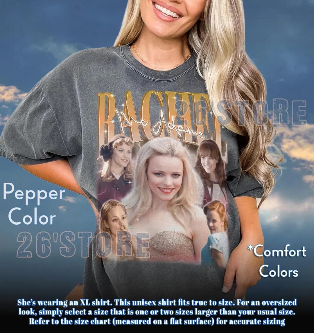 RACHEL MCADAMS Shirt, Rachel Mcadams Comfort Colors Shirt, Rachel Mcadams Sweatshirt - image 3