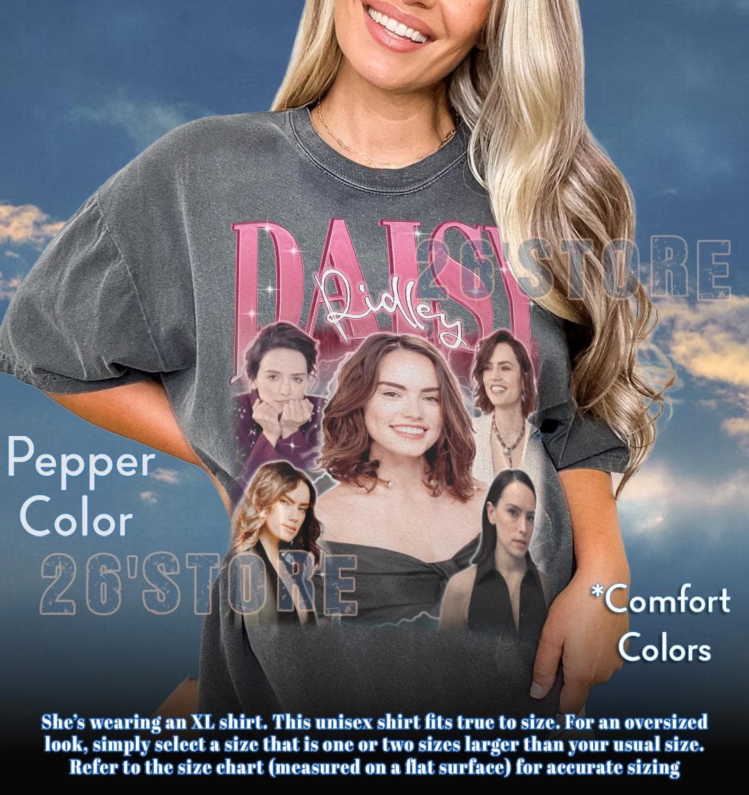 DAISY RIDLEY Shirt, Daisy Ridley Comfort Colors Shirt, Daisy Ridley Sweatshirt - image 3
