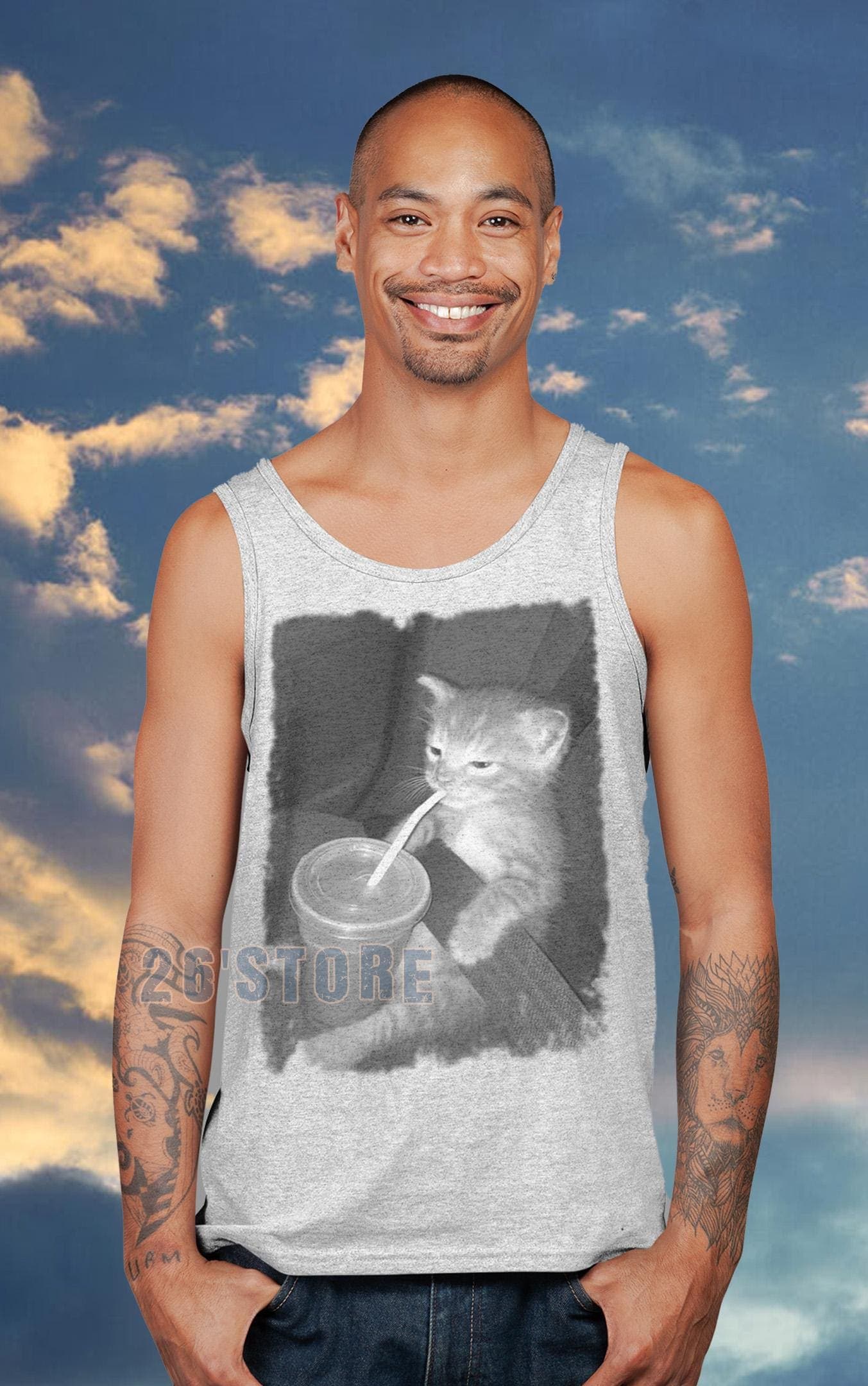 CAT Drinking Ice Coffee Shirt, Cat Drinking Ice Coffee Comfort Colors Shirt, Cat Drinking Ice Coffee Kids Shirt - image 5