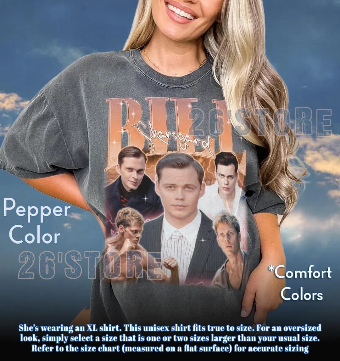 BILL SKARSGARD Shirt, Bill Skarsgard Comfort Colors Shirt, Bill Skarsgard Sweatshirt - image 3