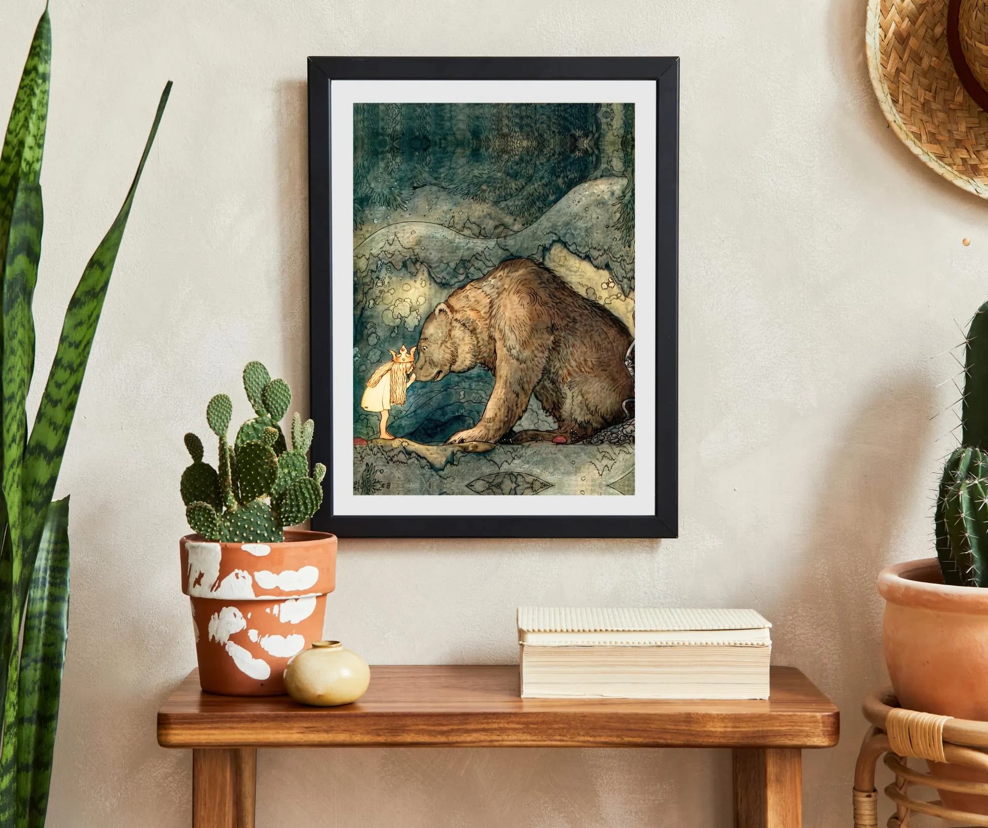 Prinzessin Bella Druck. Klassische Fine Art Gemälde Naturgeist Mythologie, John Bauer, Märchen, Kunstdruck, Schwedische Volksmärchen |600204 - image 5