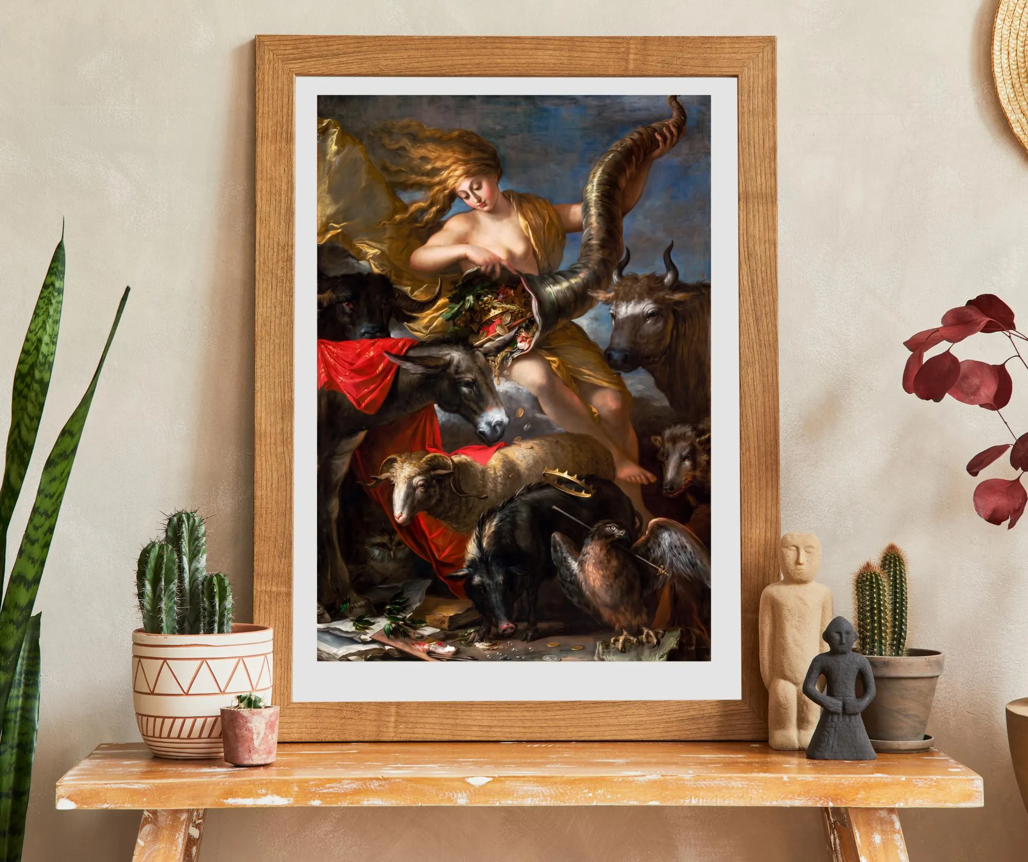 Allegorie des Glücks  Fine Art Druck. 1658 by Salvator Rosa, Dark Academia, Fortuna, Göttin, Glück  | 0510202630 - image 4
