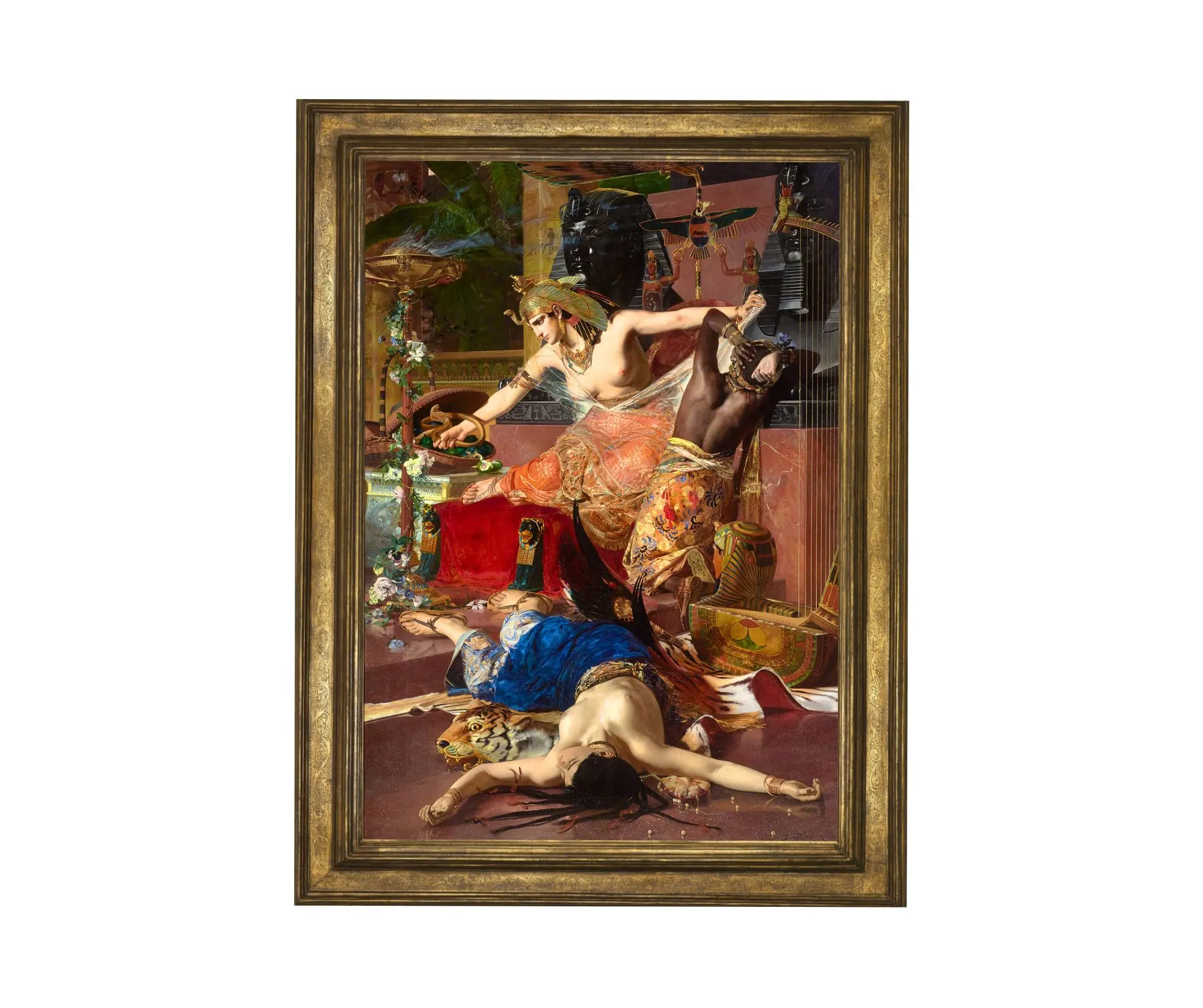 Clepatra Druck. Kronberg Druck. Fine Art. Ägypten. Julius Kronberg, Waterhouse. Berühmte Gemälde. Vintage Kunst,  Okkult, Gothic |600909