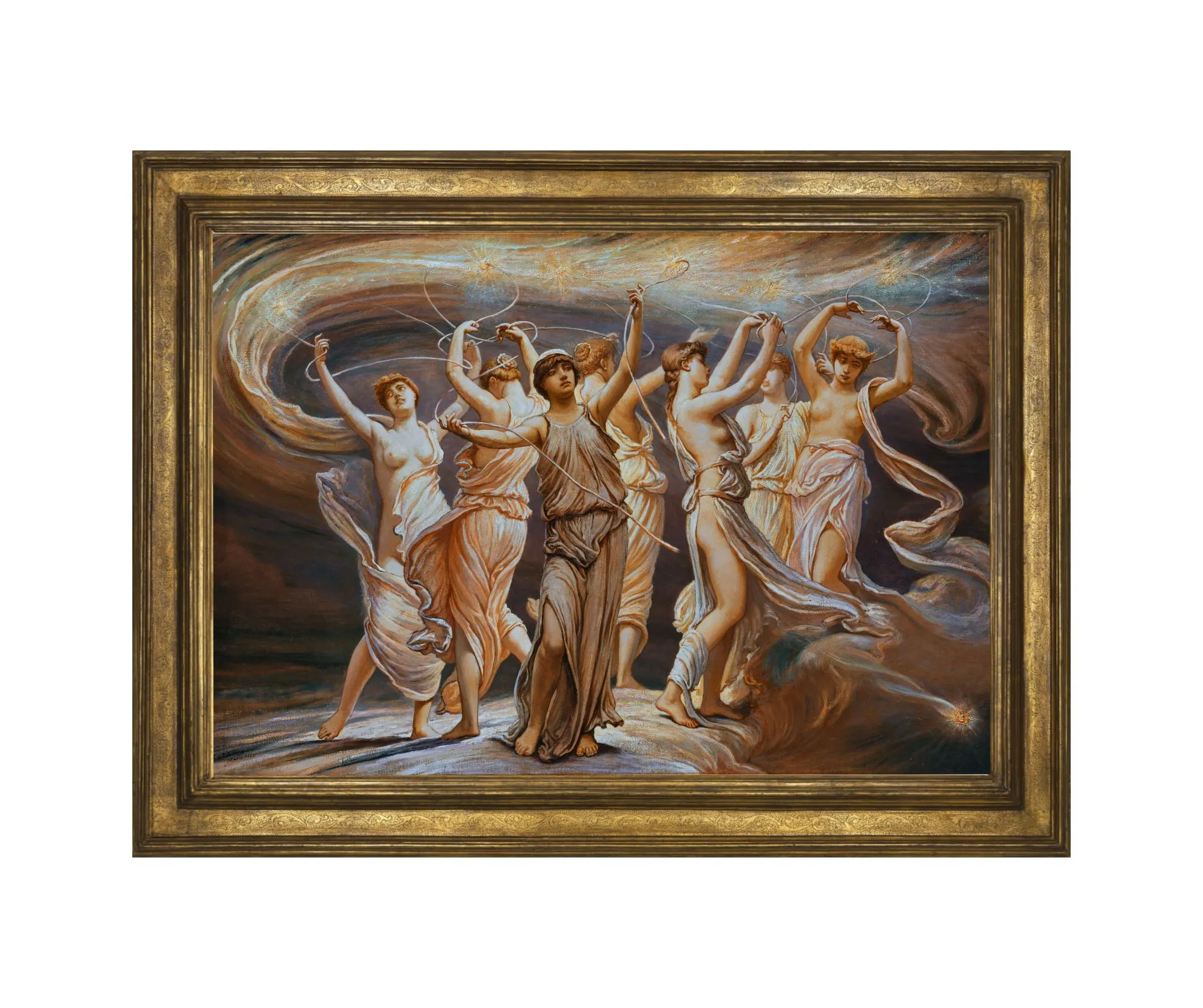 Nymphen Fine Art Druck! 1885, Märchen, griechische Mythologie, Elihu Vedder, Plejaden, Artemis, Orion, Hexe, Okkult, Gothic,   -90069