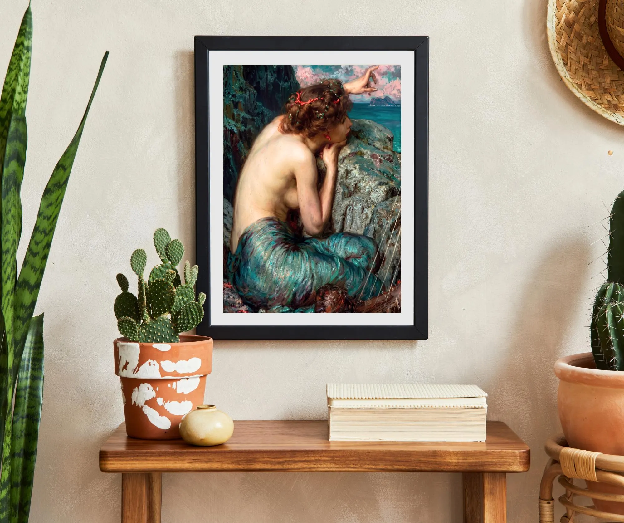 Die Sirene - Druck. (ca. 1904) Mythologie. Verführerin.Louis Loeb, Gemälde von Waterhouse, Mythologische Wandkunst  - 02062612 - image 5