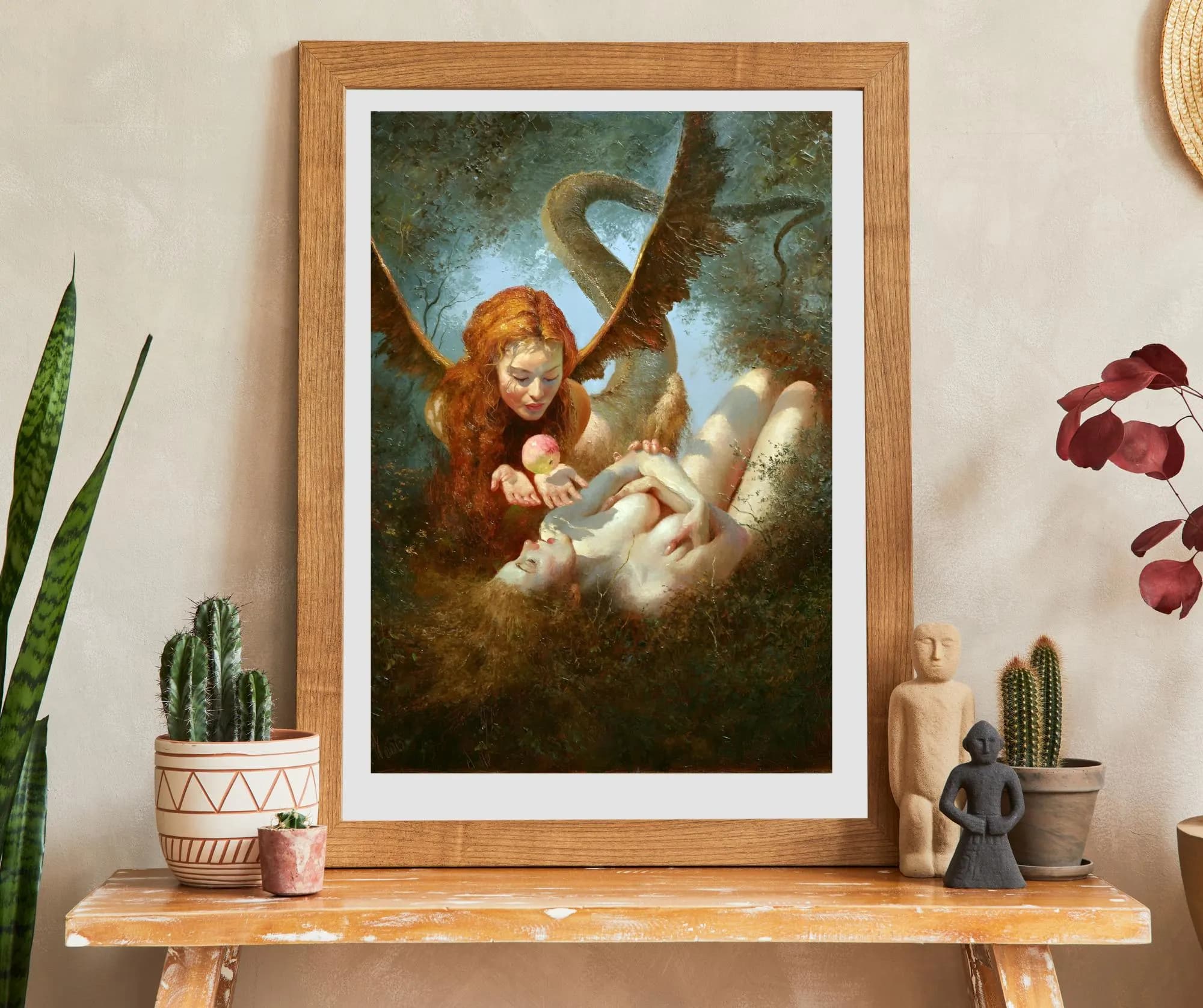 Lilith & Eva Druck- Fine Art Druck! Vintage Kunst, Lilith, Adam, Bibel, Schöpfung, Moses, Teufel, Hexe, Okkult, Gothic, Dark, Hexen  |BS1 - image 5