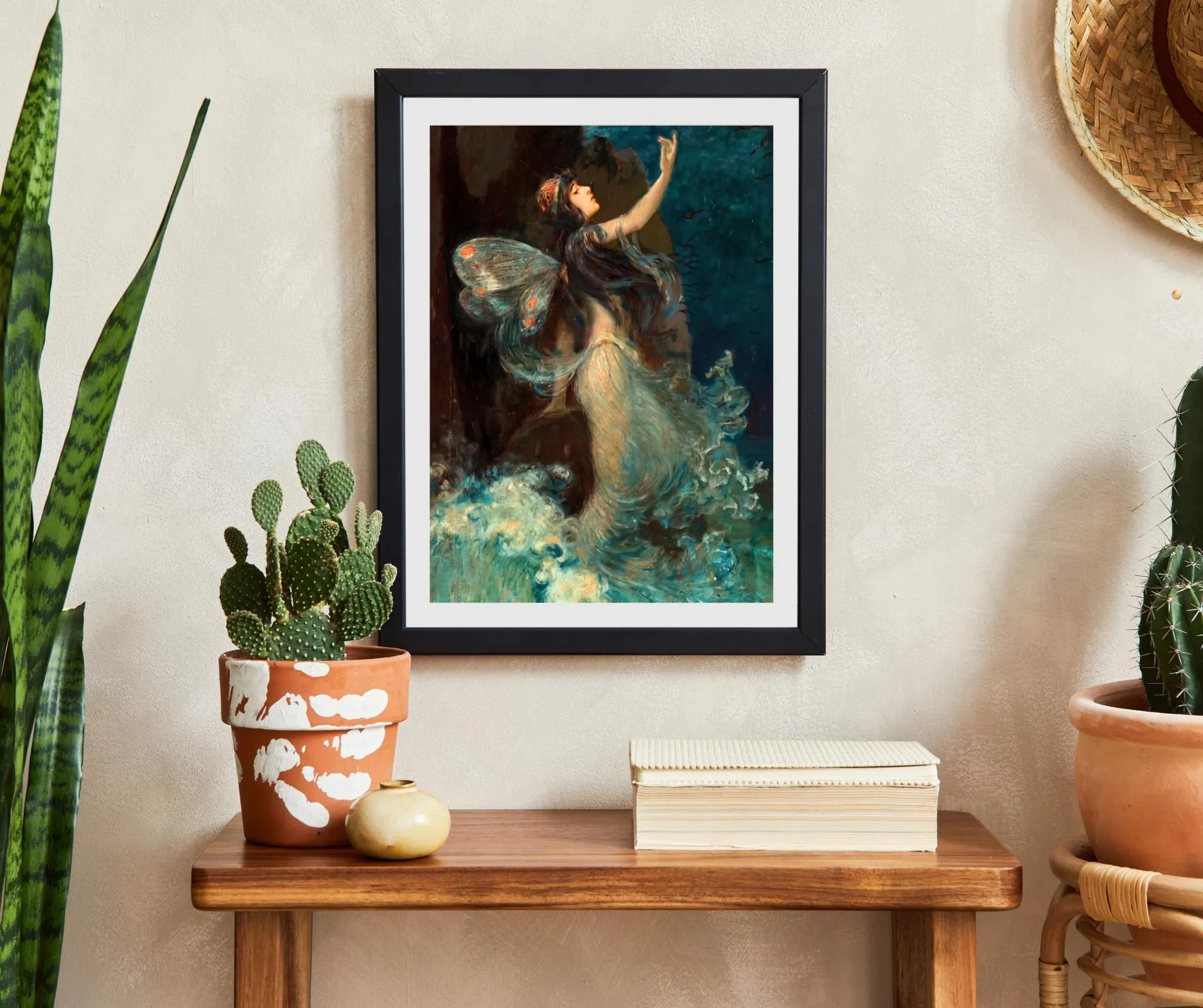 Wassernymphe Fine Art Druck - ca. 1907 Paul Swan, Kunstdruck - Griechische Mythologie, Nymphe, Elfe, Magie, Fee, Art Deco  Dark  0510202610 - image 4