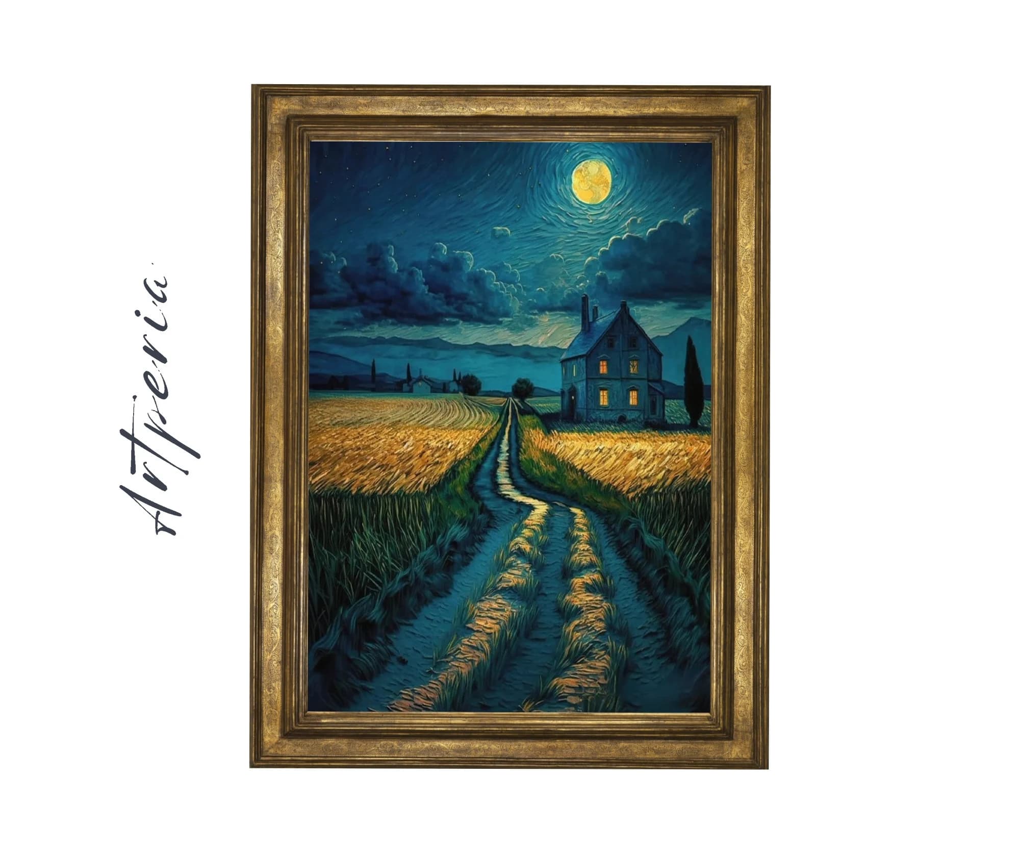 Vincent Van Gogh  -Druck. Fine Art. Malerei, Kunstdruck, Museumsqualität, Landschaftsmalerei |300945