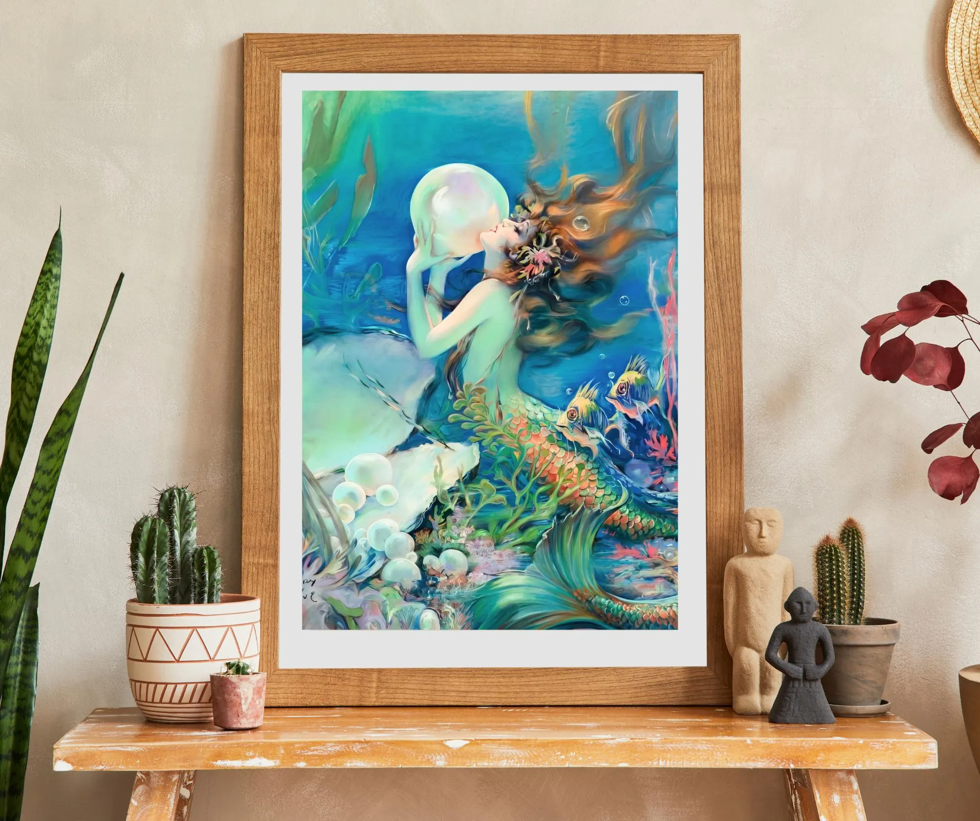 Meerjungfrau Art Druck! Henry Clive, Nixe, Nymphe, Art Deco, Vintage, Retro, Jugendstil  -90087 - image 5