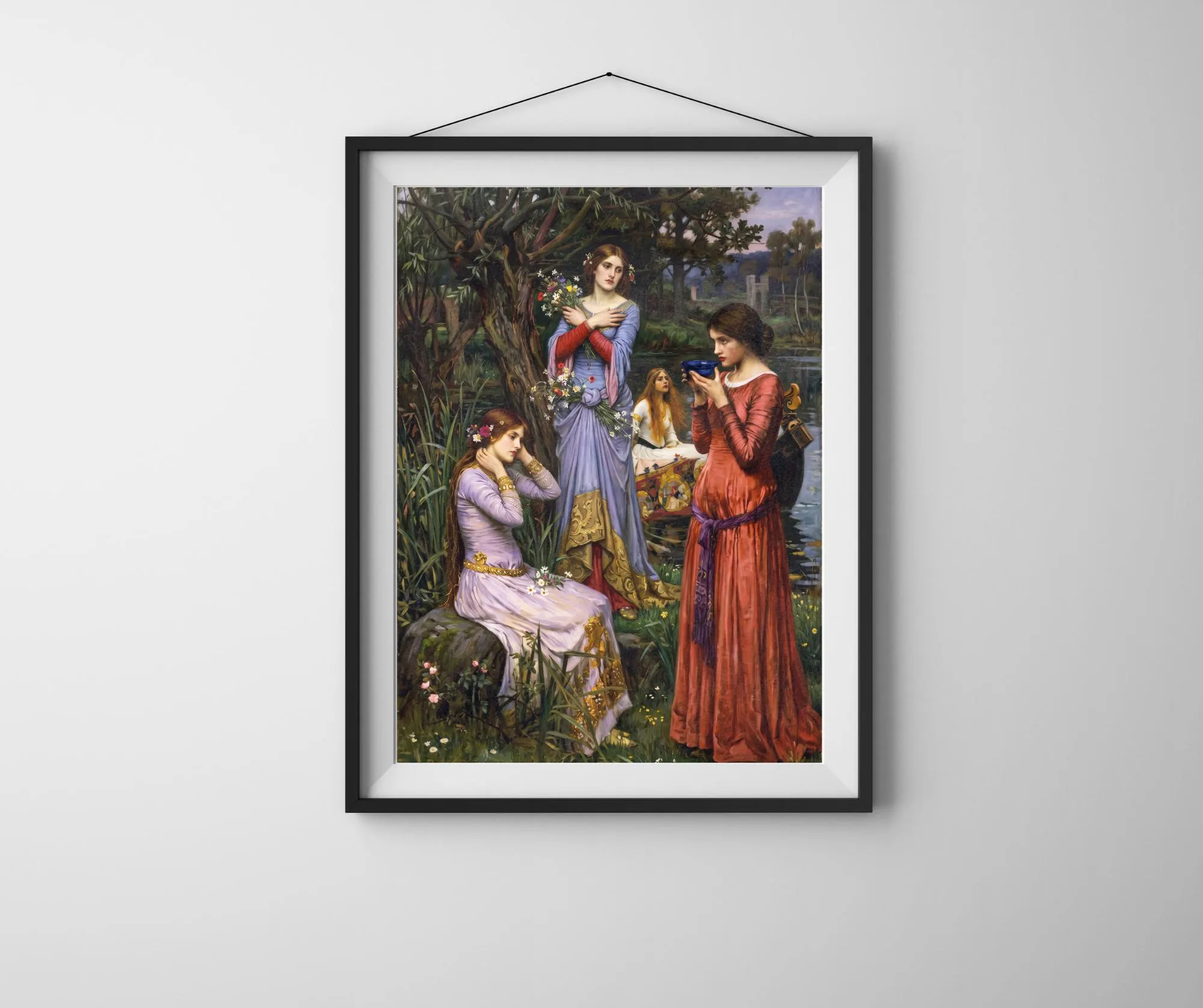 Waterhouse Hommage Kunstdruck, präraffaelitischer Stil. Göttin, Kirke, Hexe, Circe, Waterhouse, Magie, Shalott,  Ophelia, Destiny 1709202610 - image 4