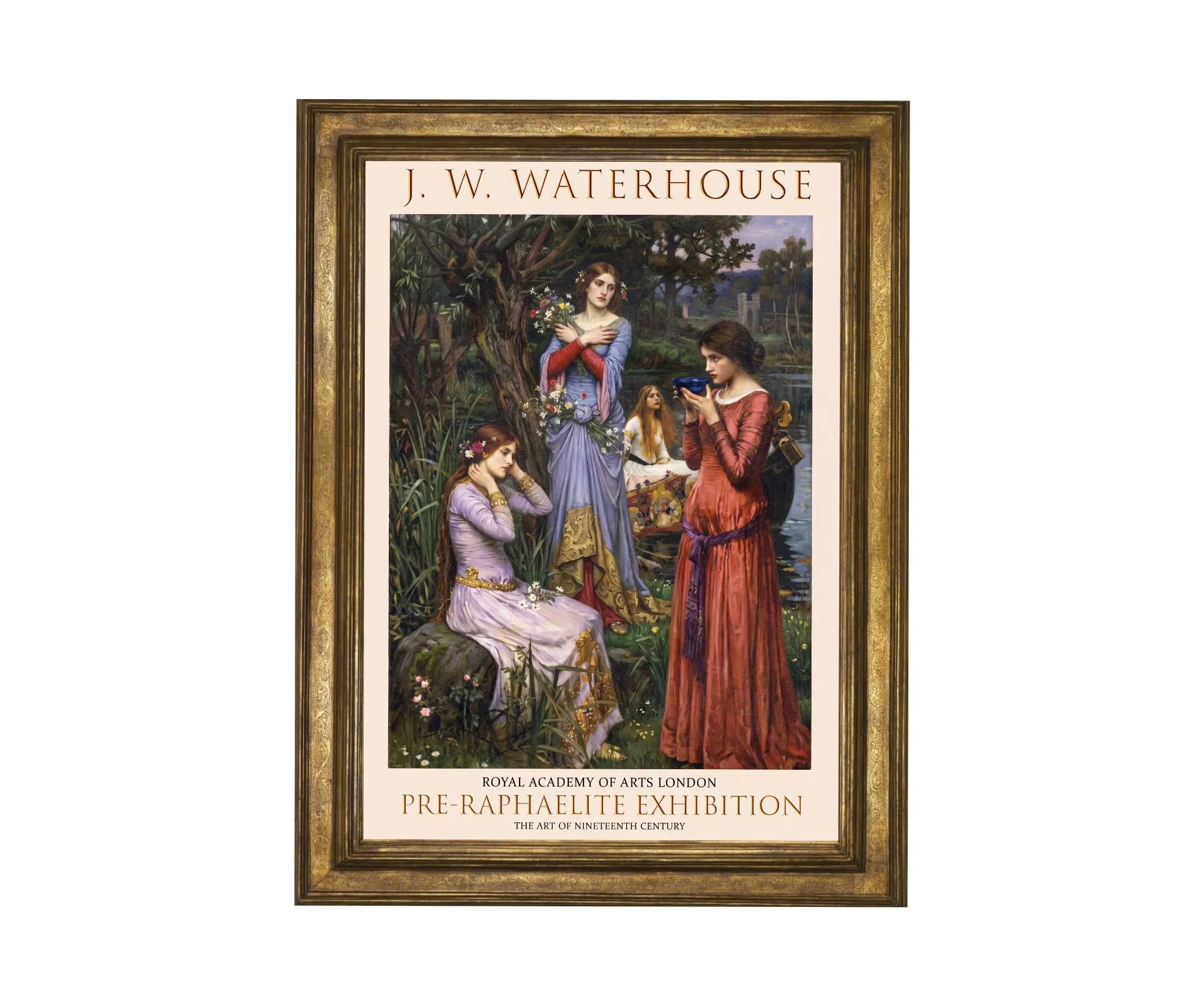 Waterhouse Hommage Kunstdruck, präraffaelitischer Stil. Göttin, Kirke, Hexe, Circe, Waterhouse, Magie, Shalott,  Ophelia, Destiny 1709202610 - image 3