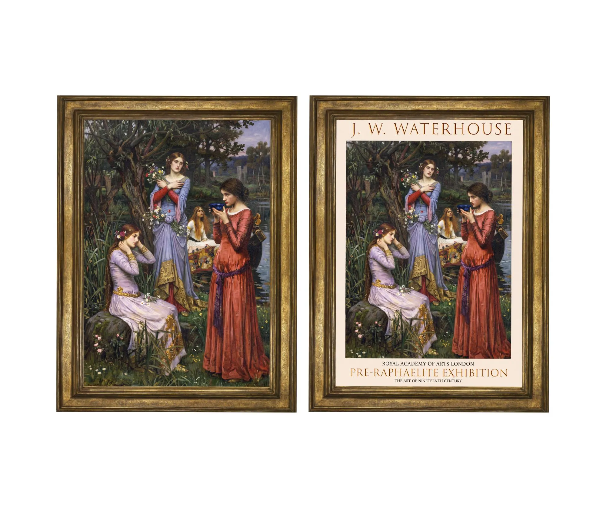Waterhouse Hommage Kunstdruck, präraffaelitischer Stil. Göttin, Kirke, Hexe, Circe, Waterhouse, Magie, Shalott,  Ophelia, Destiny 1709202610