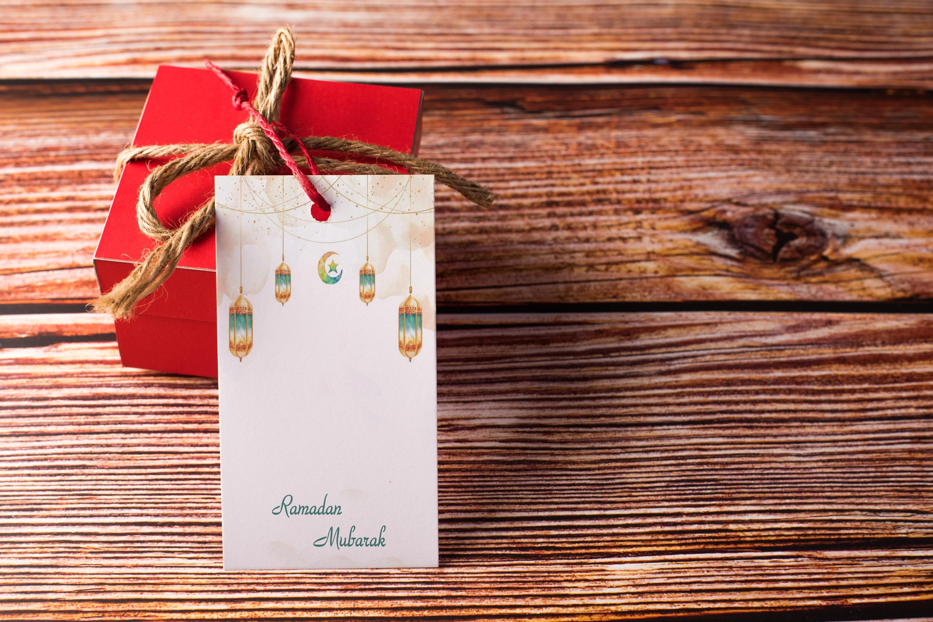 Editable Ramadan Mubarak Gift Tags | Iftar Eid Cards (Digital Download) - image 5