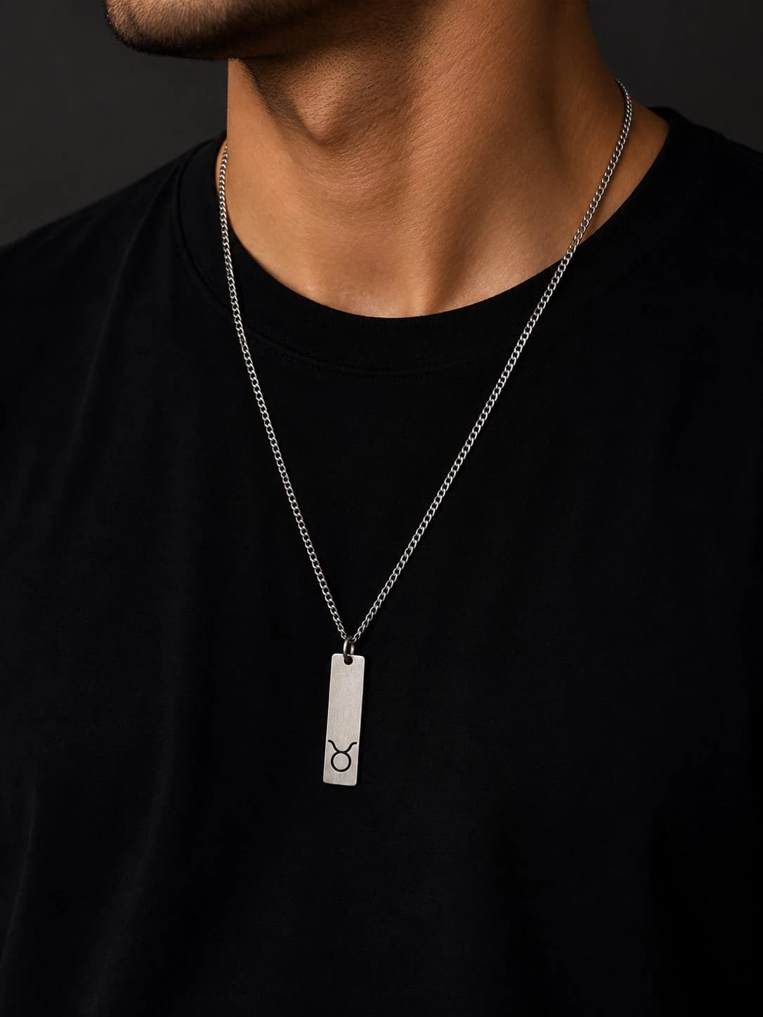 Men’s Zodiac Necklace, Stainless Steel Zodiac Sign Pendant, Personalized Horoscope Necklace for Him, Astrology Gift for Men