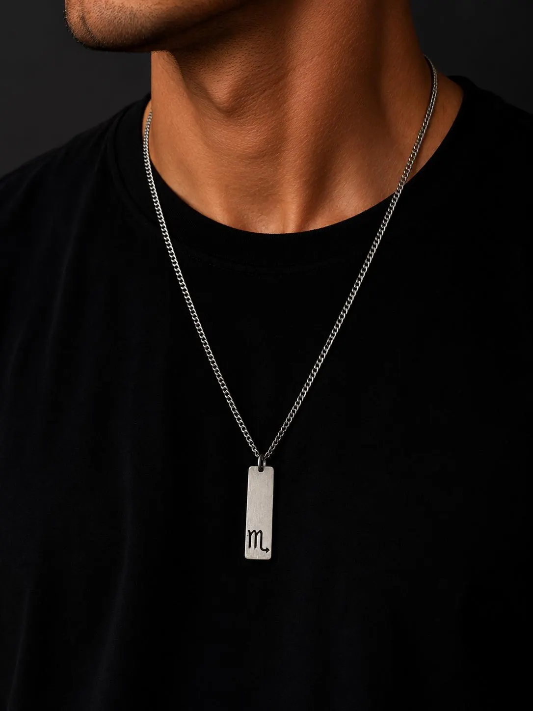 Men’s Zodiac Necklace, Stainless Steel Zodiac Sign Pendant, Personalized Horoscope Necklace for Him, Astrology Gift for Men - image 3
