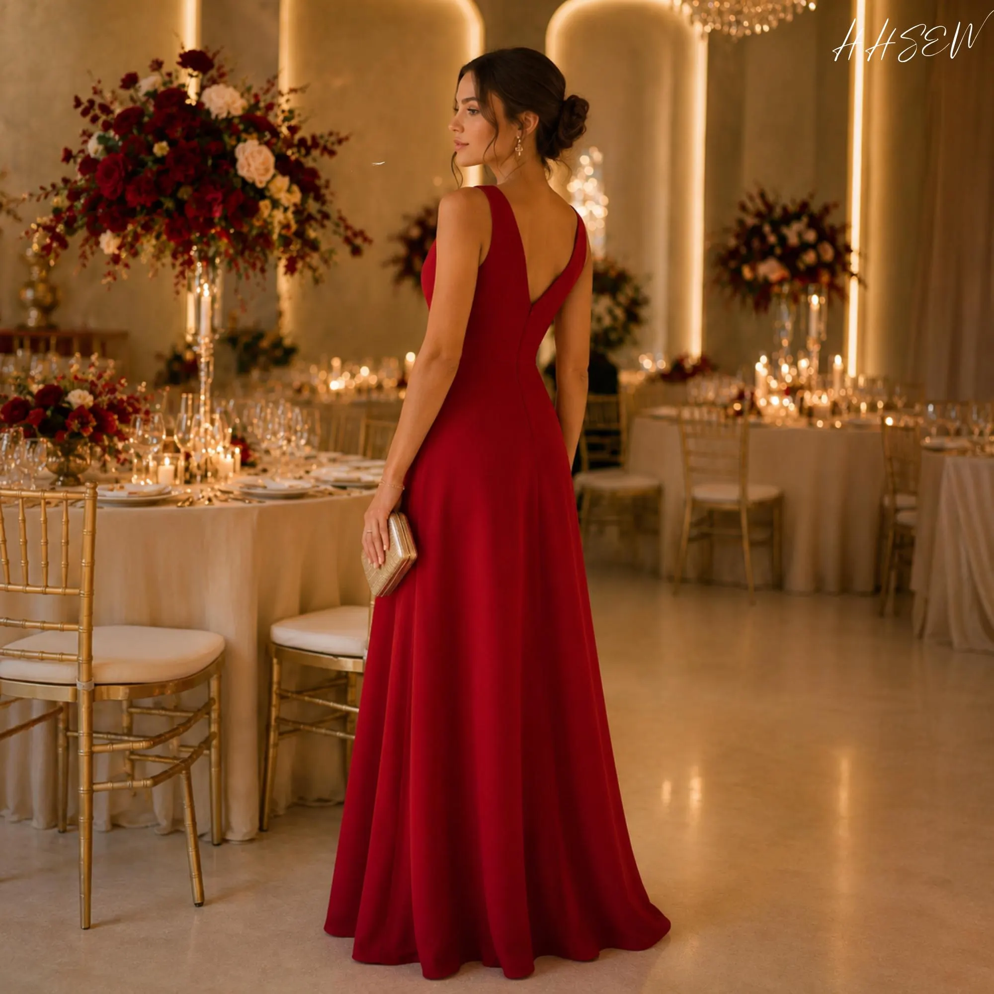 V Neck Maxi Dress Sewing Pattern PDF Elegant Evening Gown - image 3