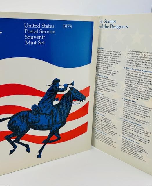 1973 United States Postal Service Souvenir Mint Set Sealed - image 5