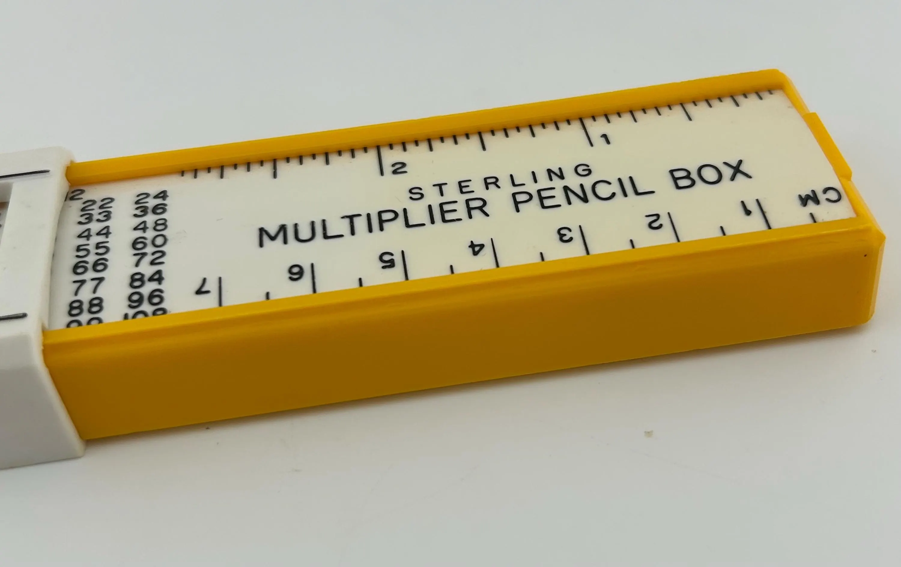 Vintage Sterling 555 Multiplier, Ruler, and Pencil Sharpener Box - image 4