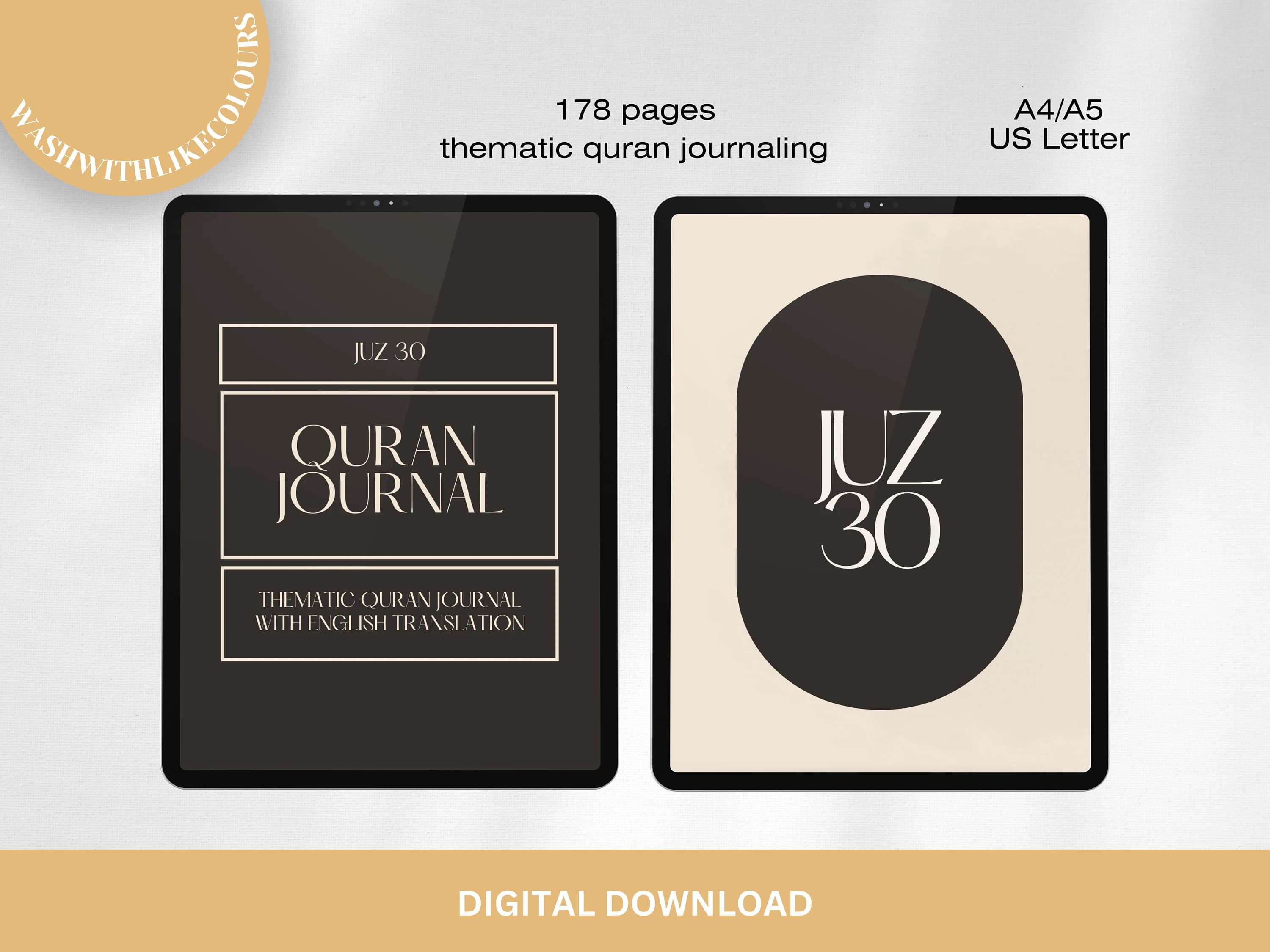Juz 30 Quran Journal, English Thematic, iPad Goodnotes (PDF Download) - image 2